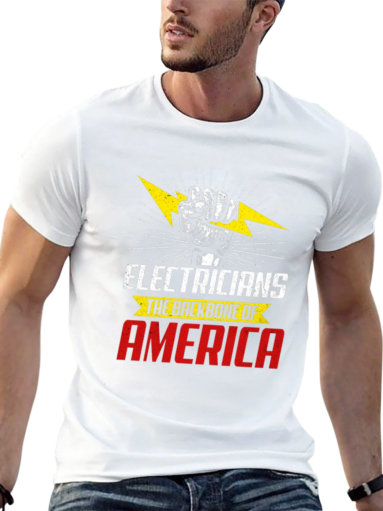 Electrician Backbone America T-Shirt