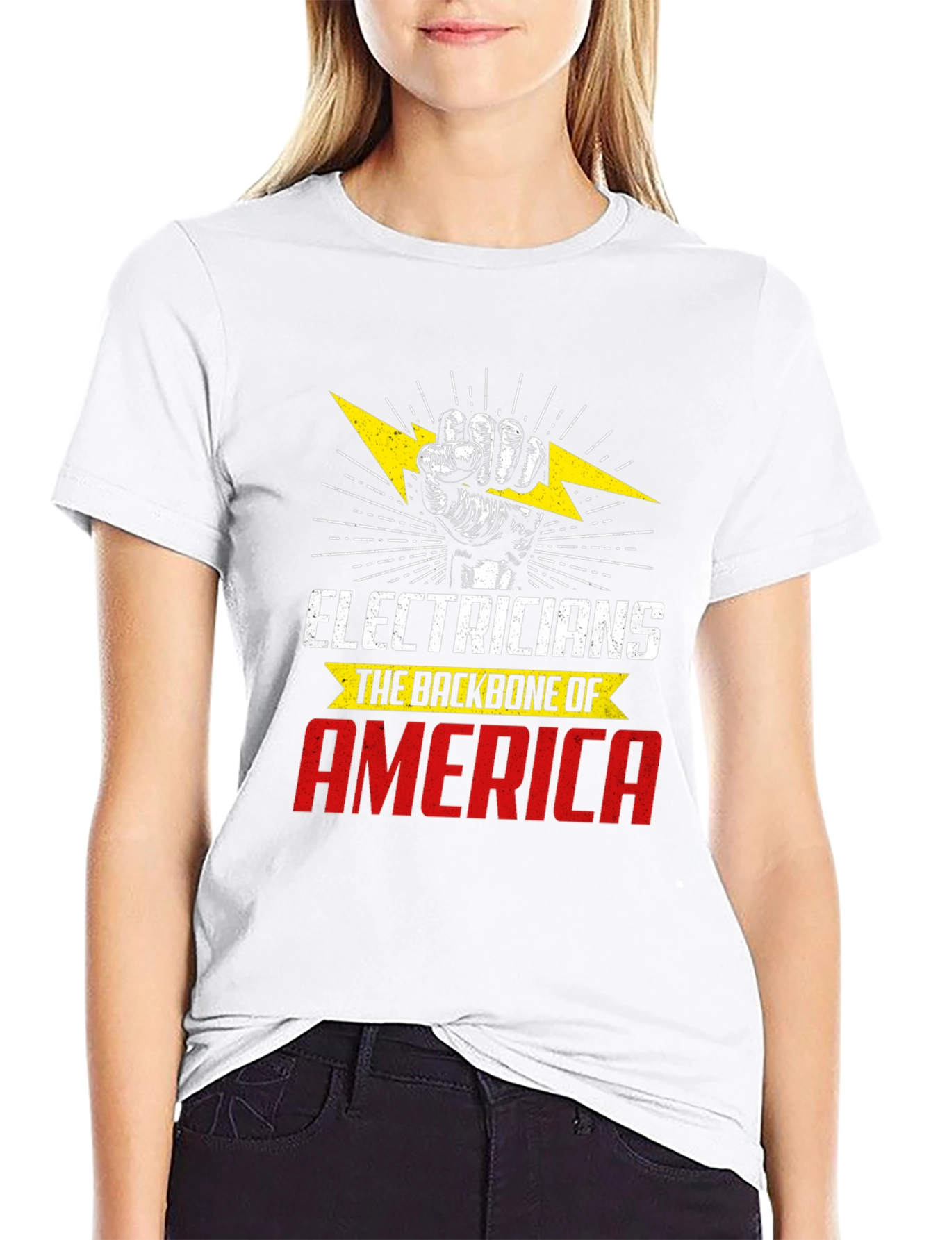 Electrician Backbone America T-Shirt