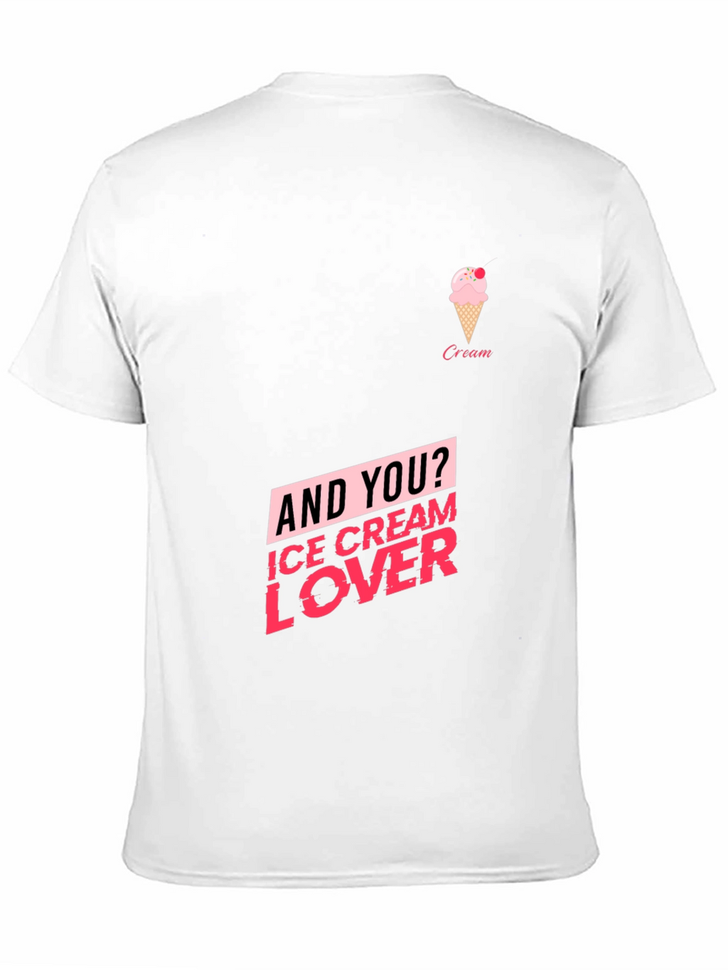 Ice Cream Lover Black T-Shirt