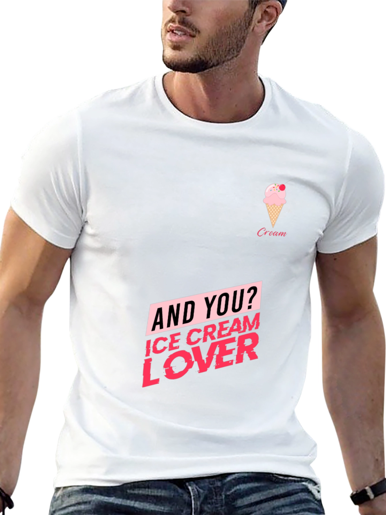 Ice Cream Lover Black T-Shirt