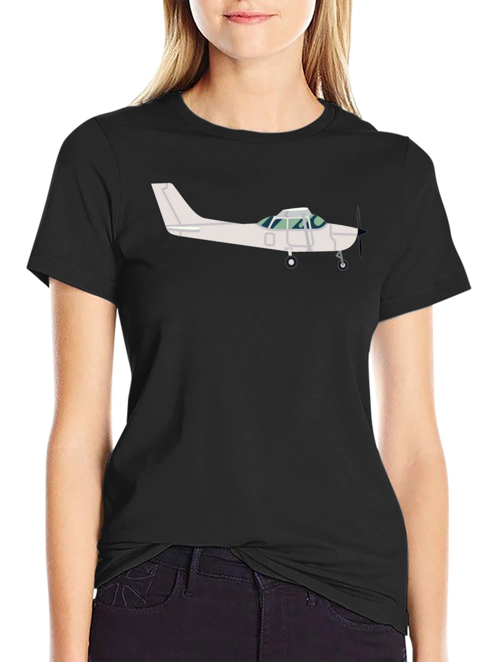 Aviation T-Shirt: Single Engine Airplane Design
