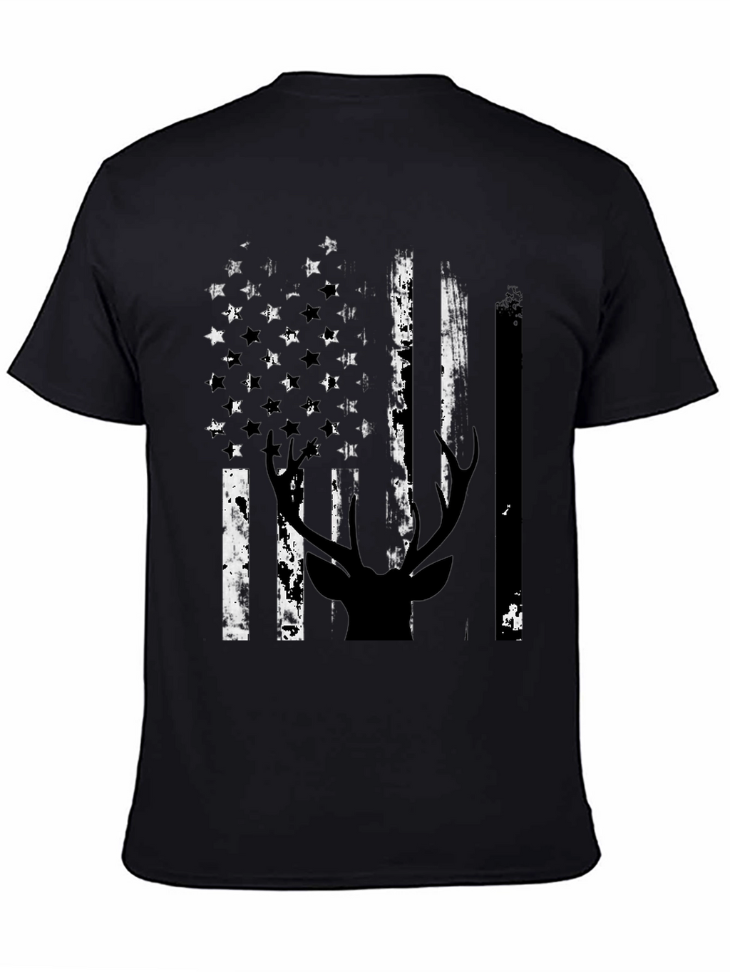 American Flag Deer Silhouette Graphic Tee