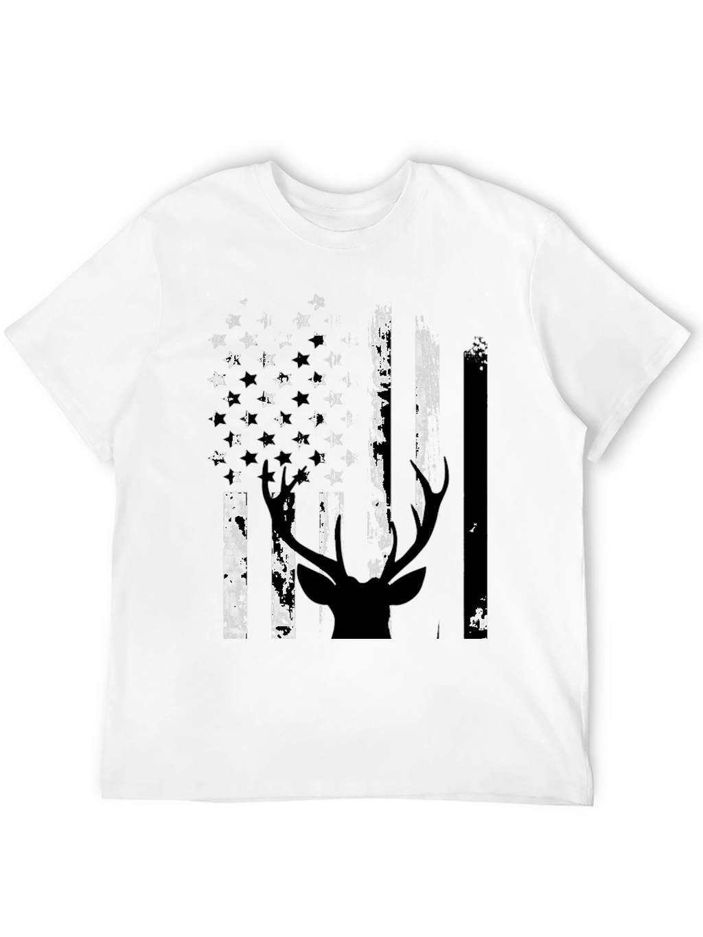 American Flag Deer Silhouette Graphic Tee