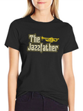The Jazzfather Black Graphic Tee