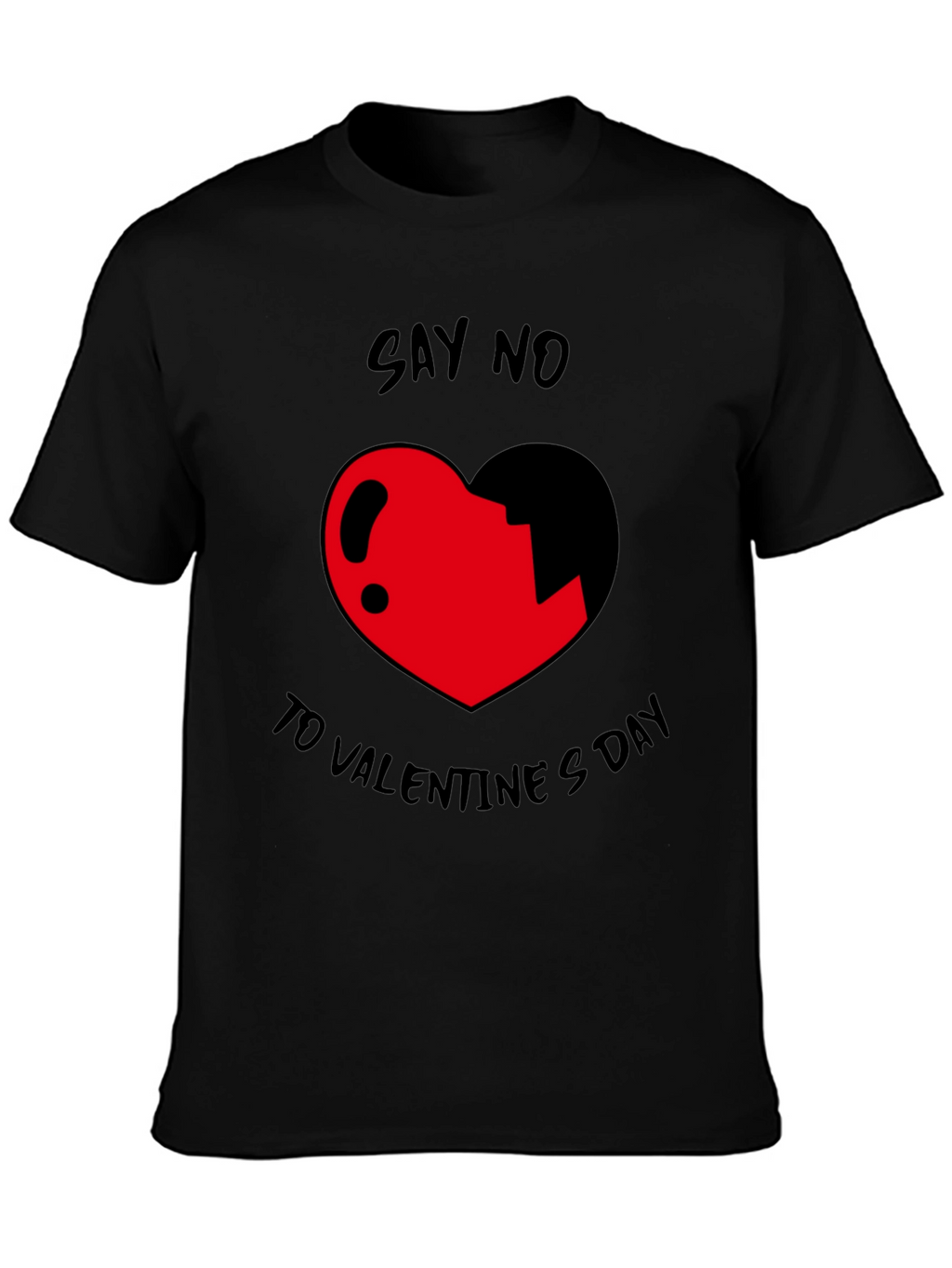 Anti-Valentines Day Graphic Tee - Say No to Love!