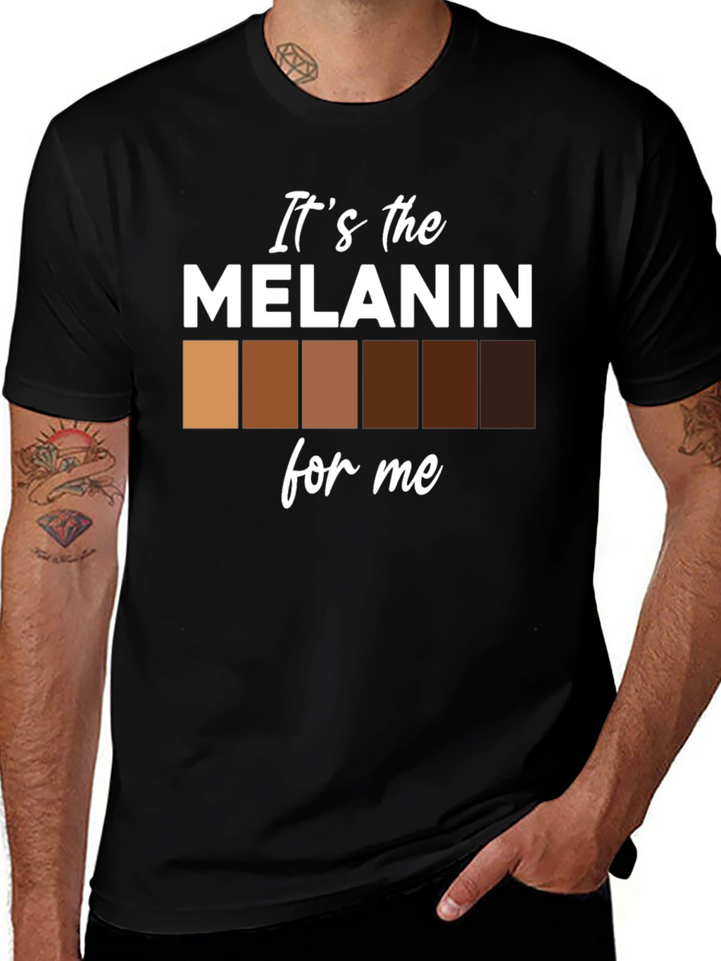 Its the Melanin for Me Black T-Shirt
