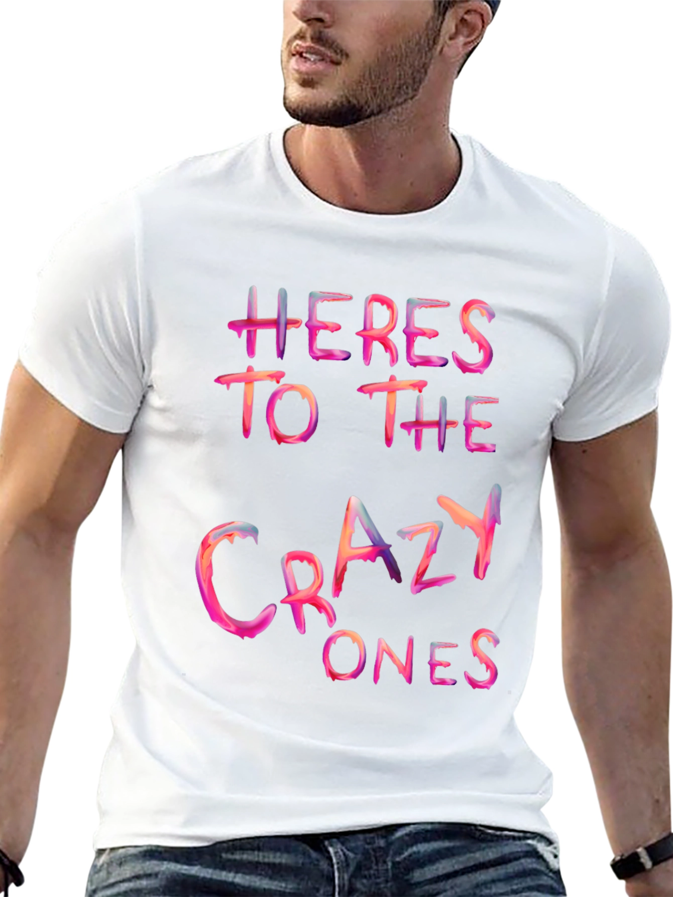 Heres to the Crazy Ones Graphic Tee - Black