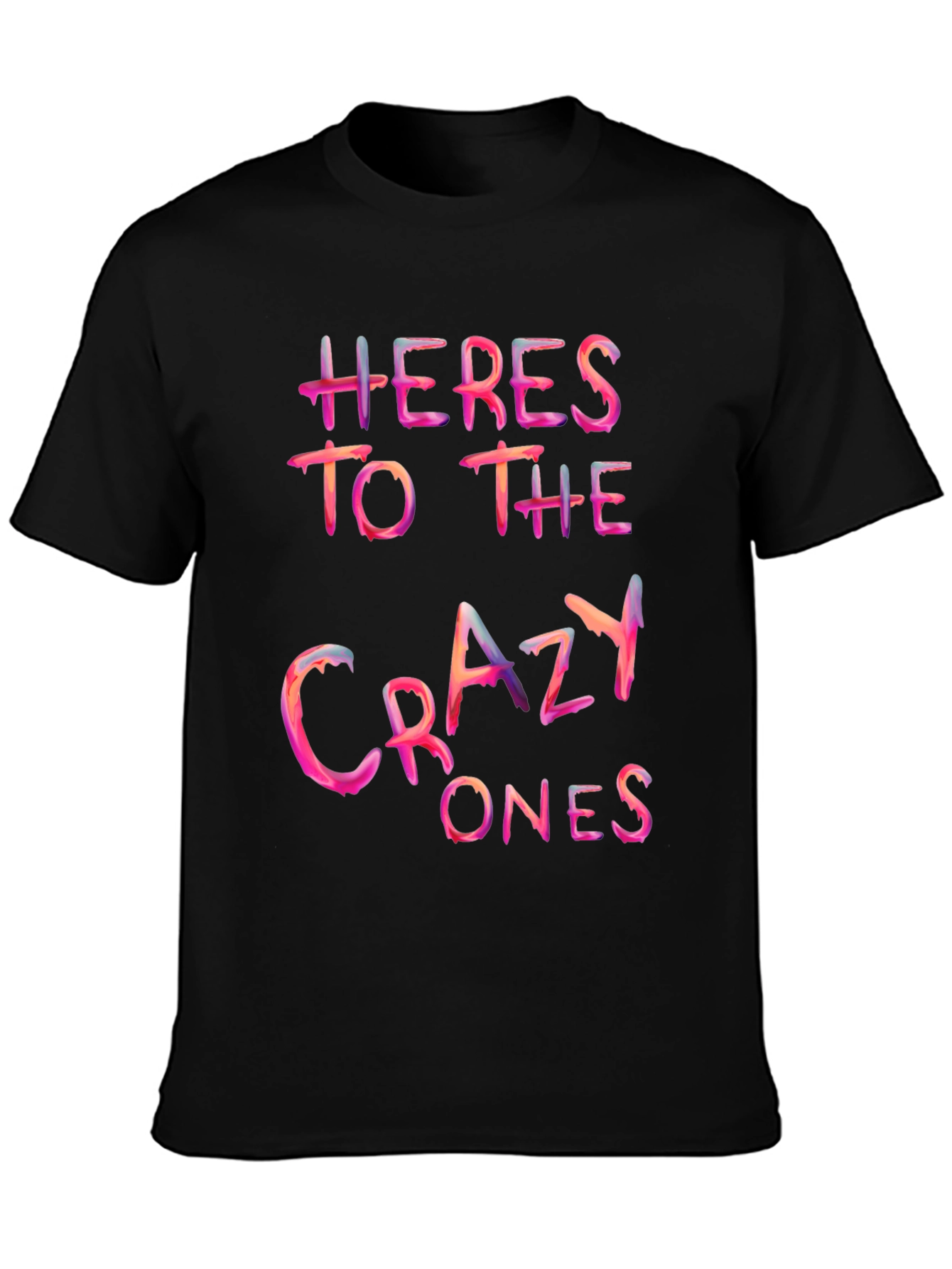 Heres to the Crazy Ones Graphic Tee - Black