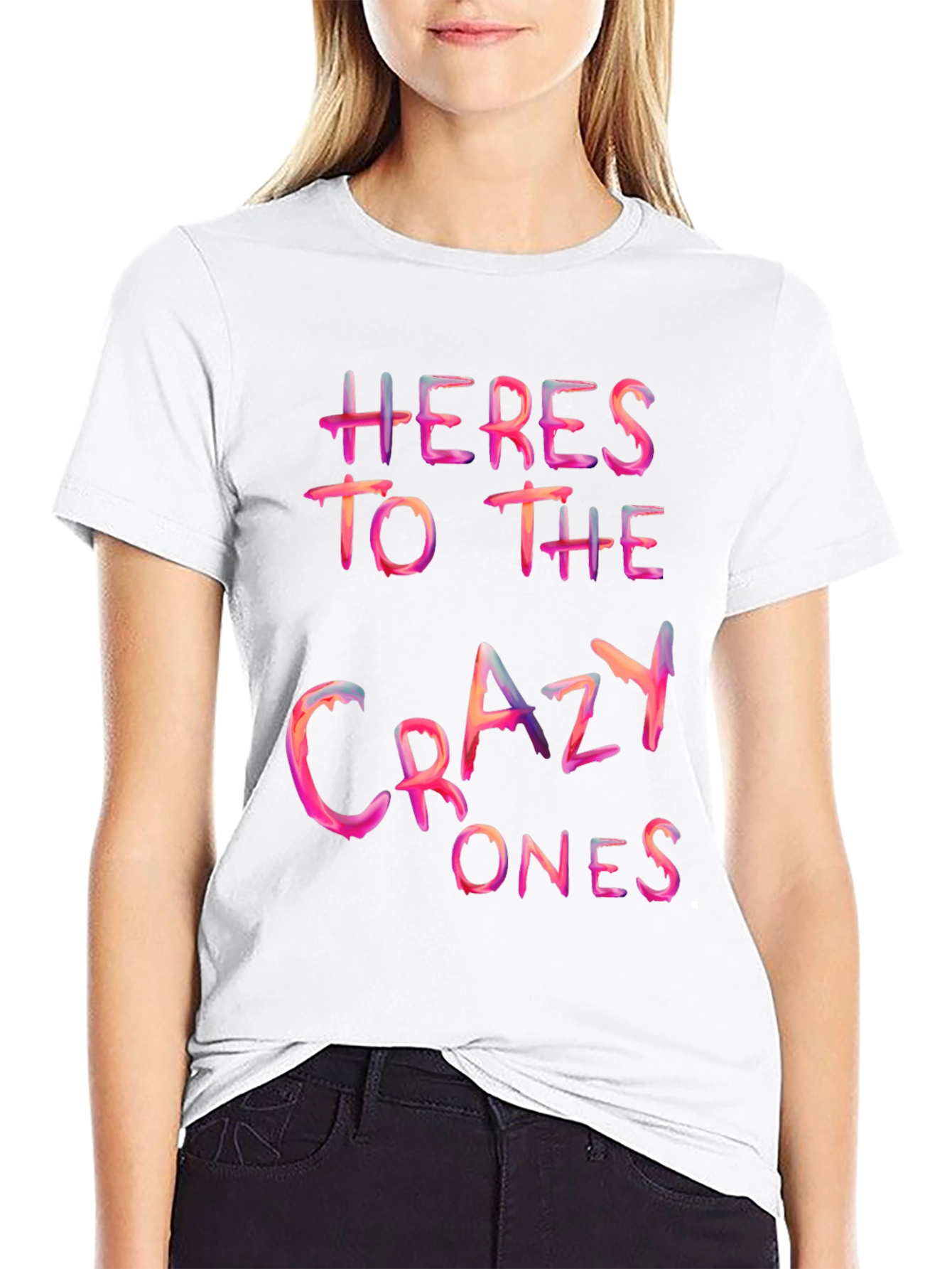Heres to the Crazy Ones Graphic Tee - Black
