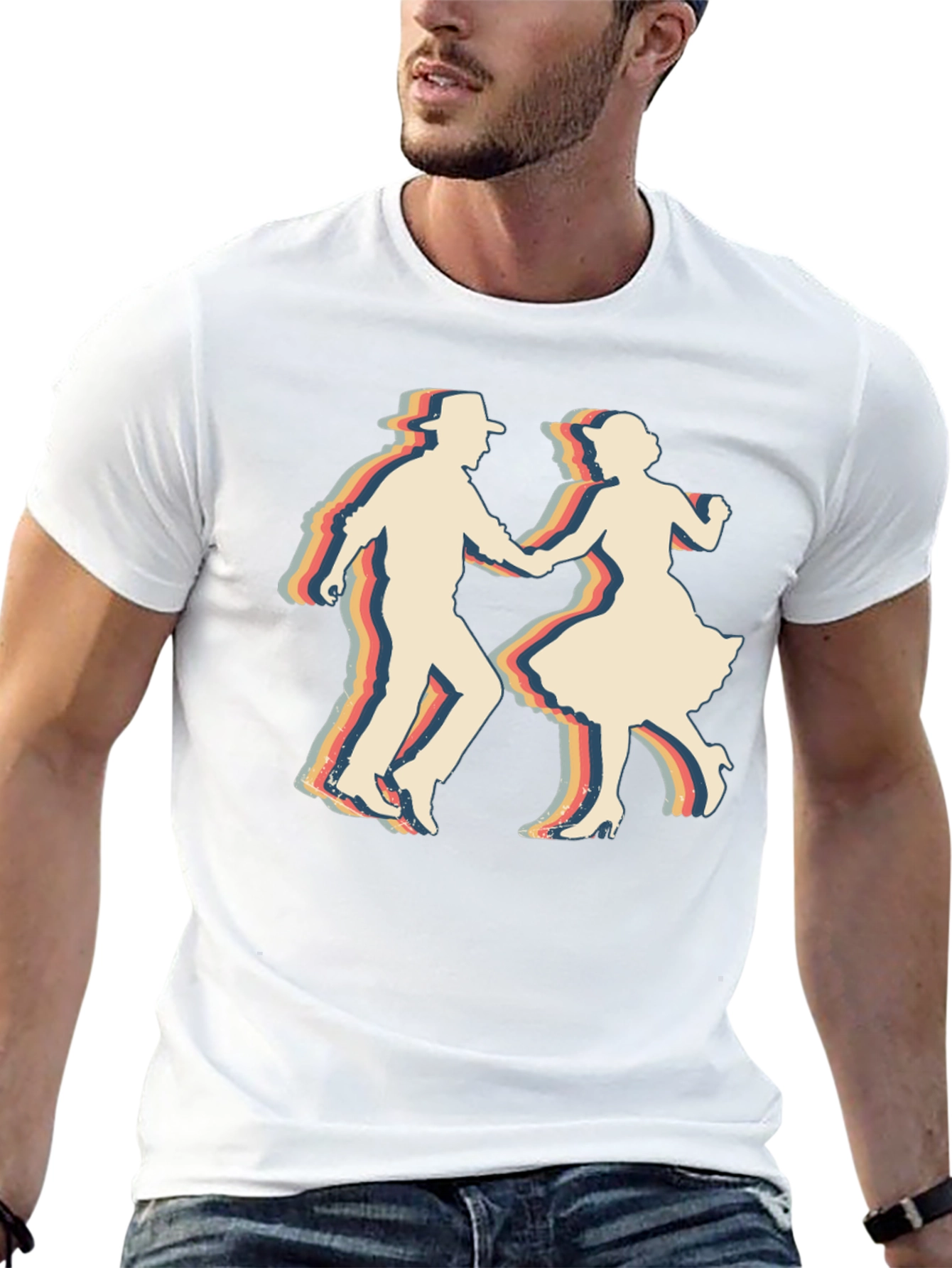 Retro Dance T-Shirt - Vintage Style Graphic Tee
