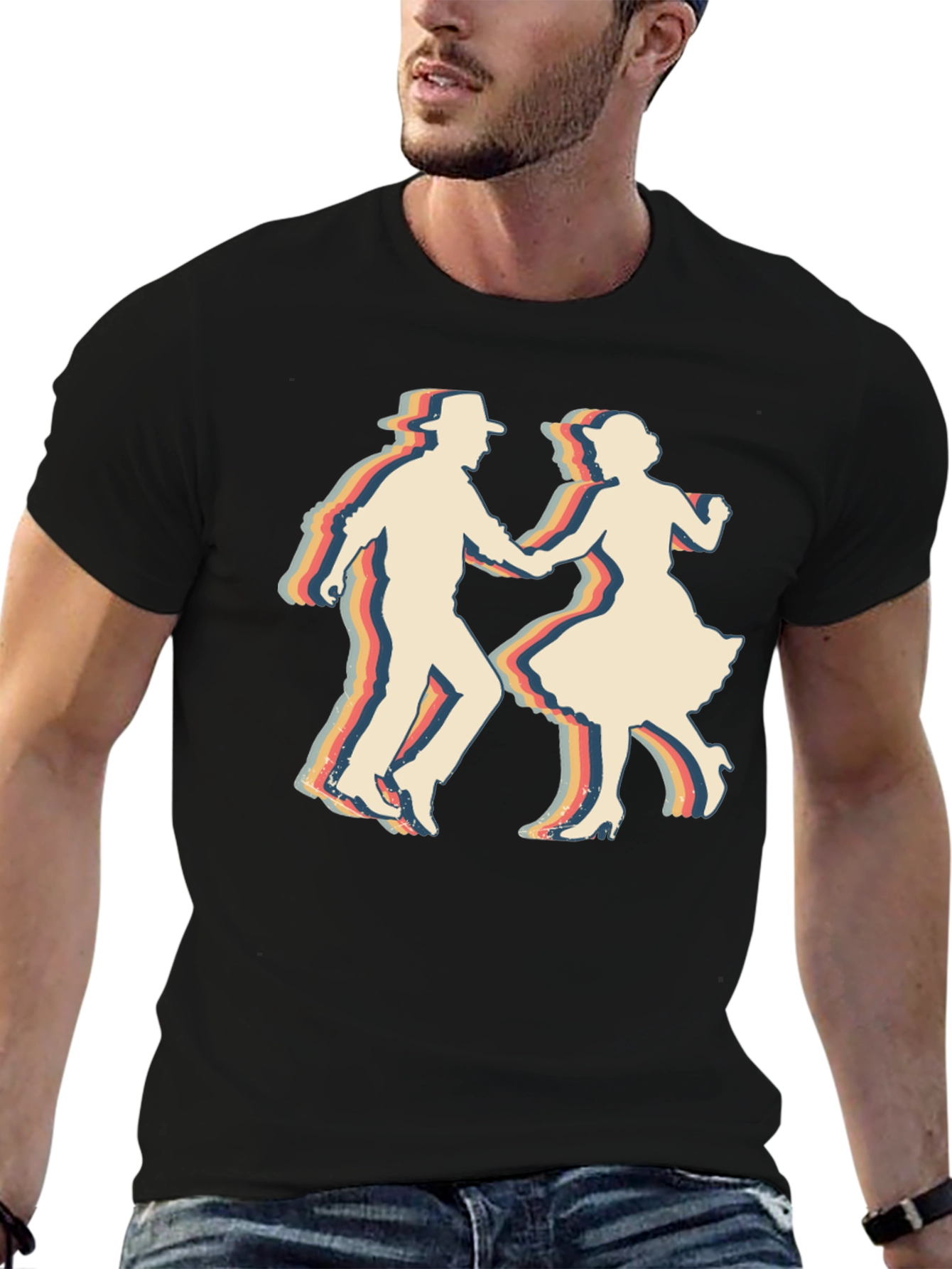 Retro Dance T-Shirt - Vintage Style Graphic Tee