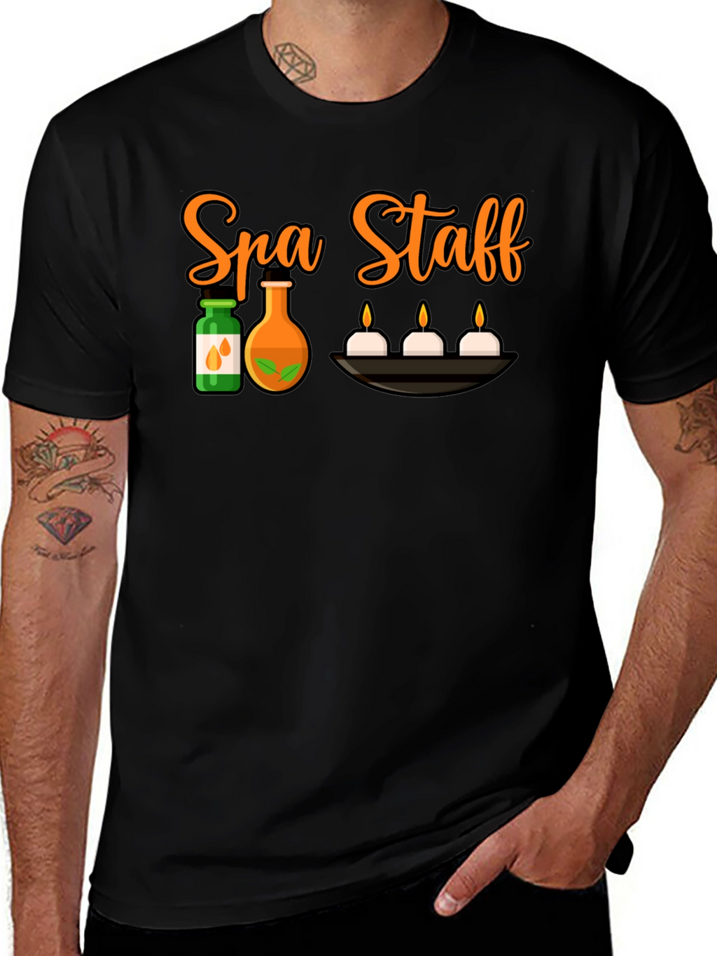 Spa Staff Black T-Shirt