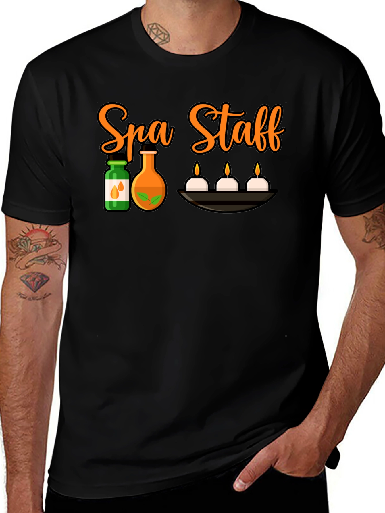 Spa Staff Black T-Shirt