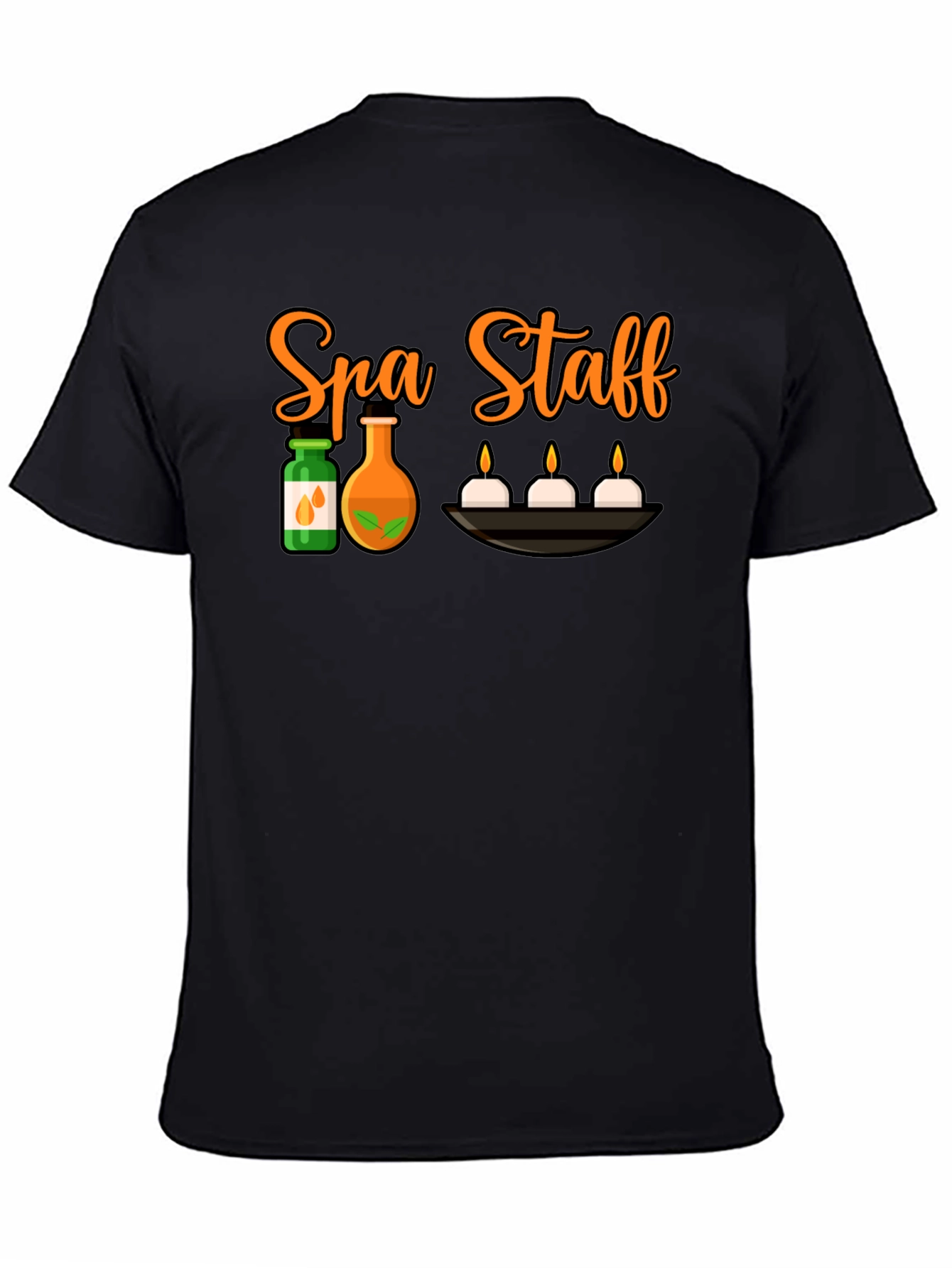 Spa Staff Black T-Shirt