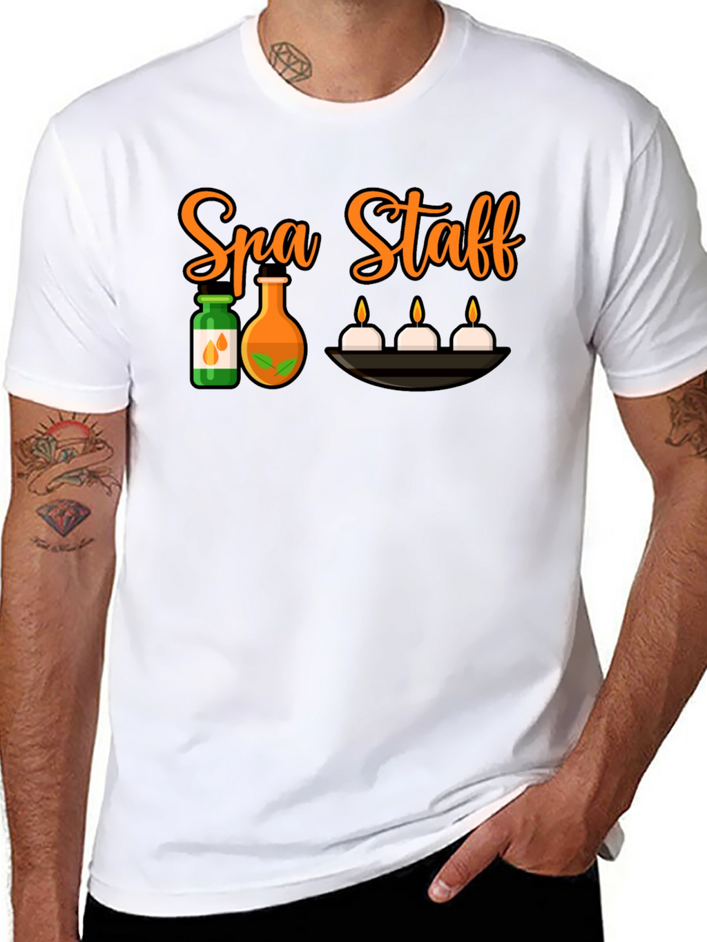Spa Staff Black T-Shirt