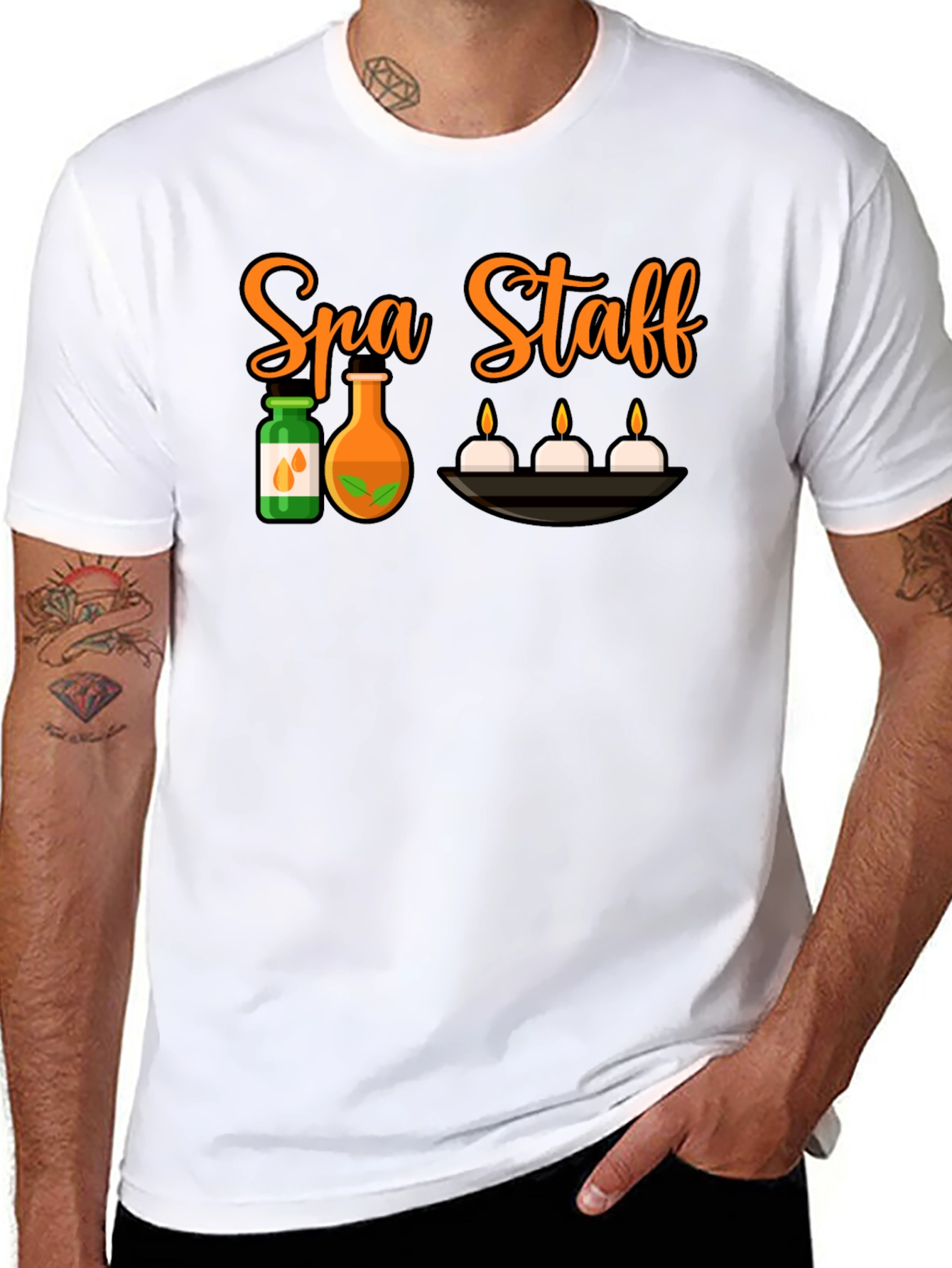 Spa Staff Black T-Shirt