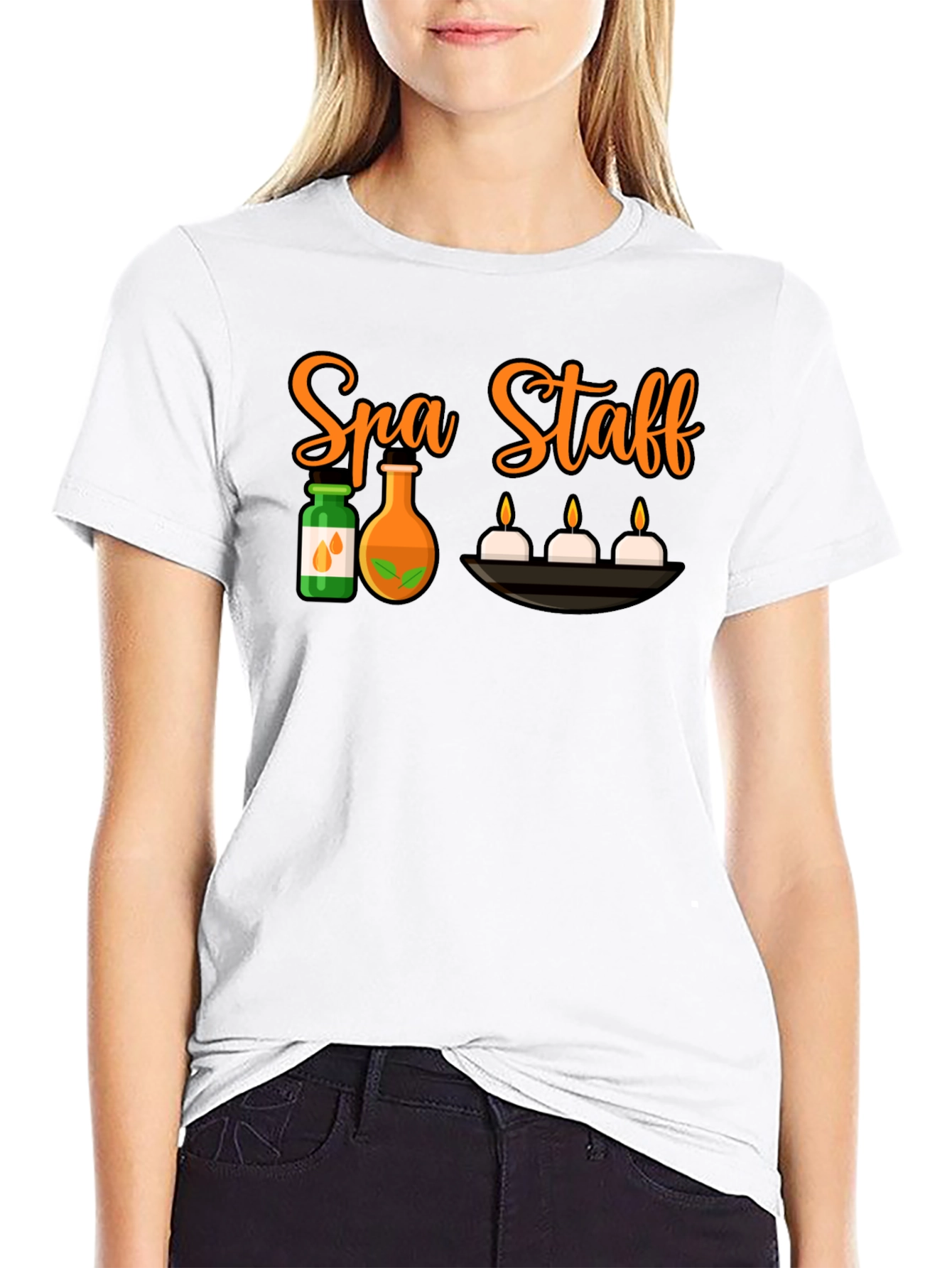 Spa Staff Black T-Shirt