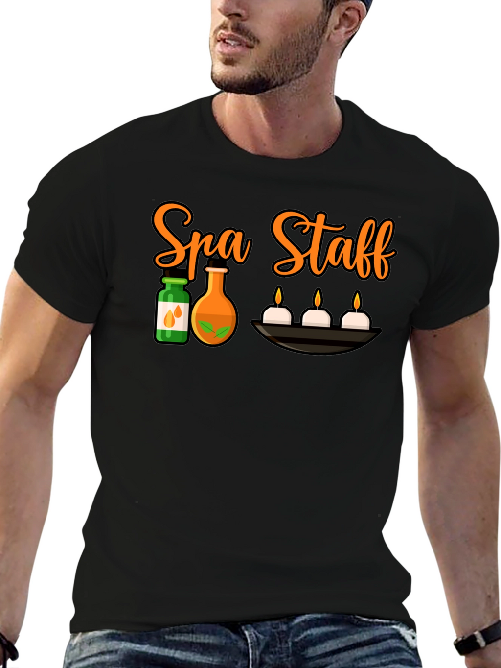 Spa Staff Black T-Shirt