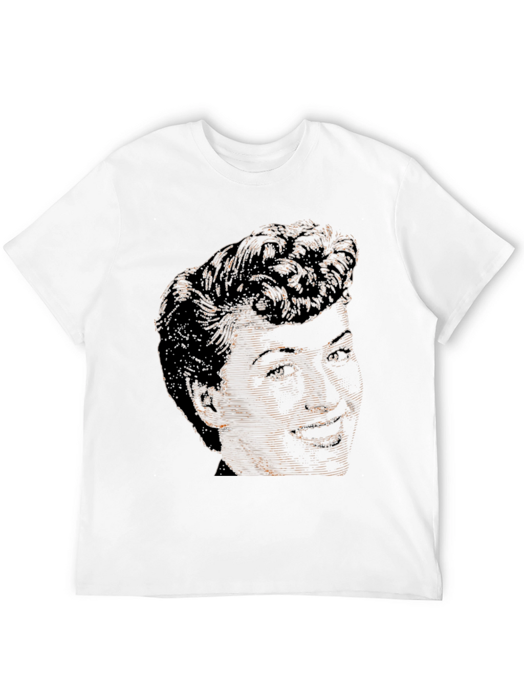 Retro Portrait Black T-Shirt
