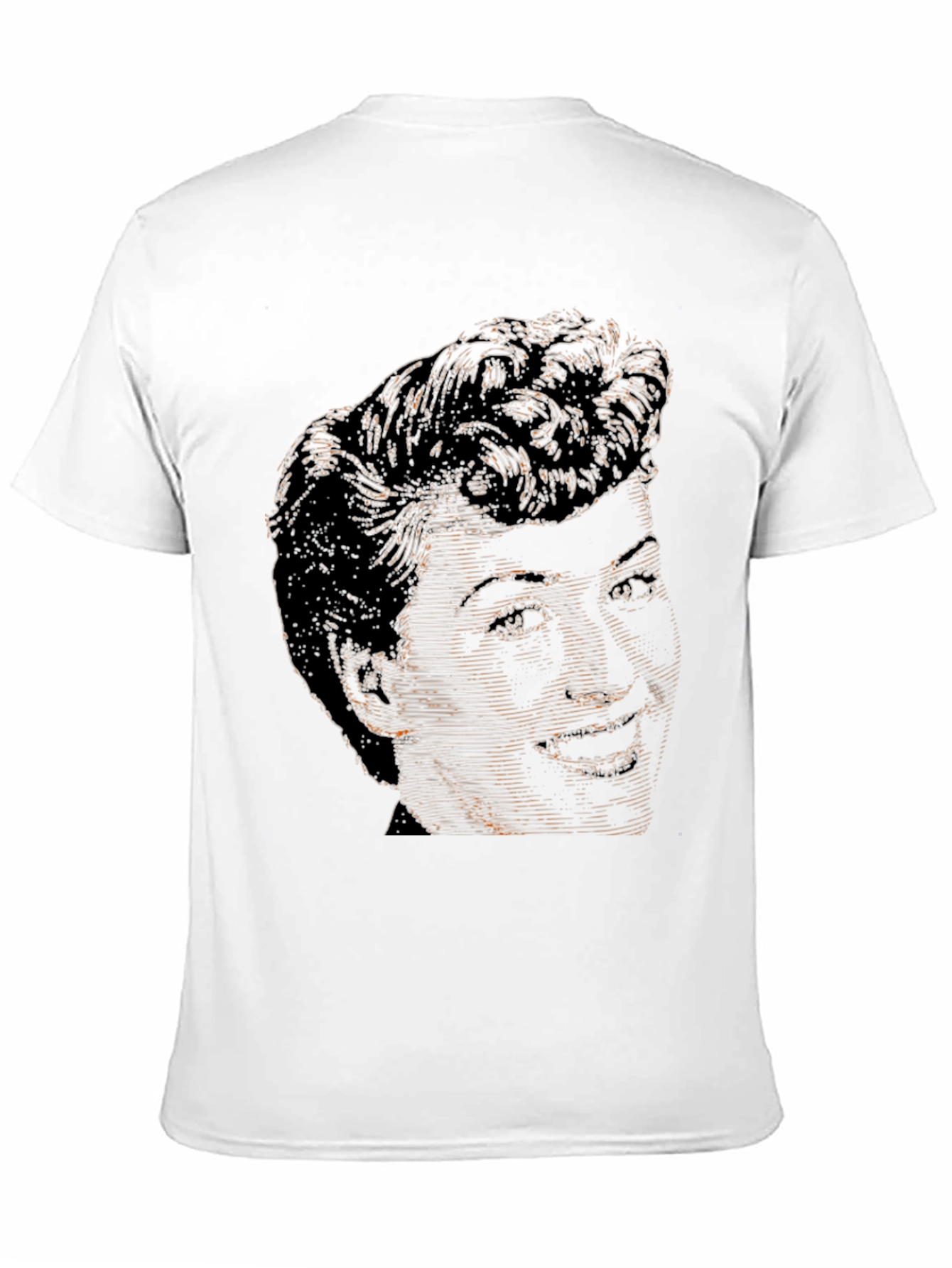 Retro Portrait Black T-Shirt