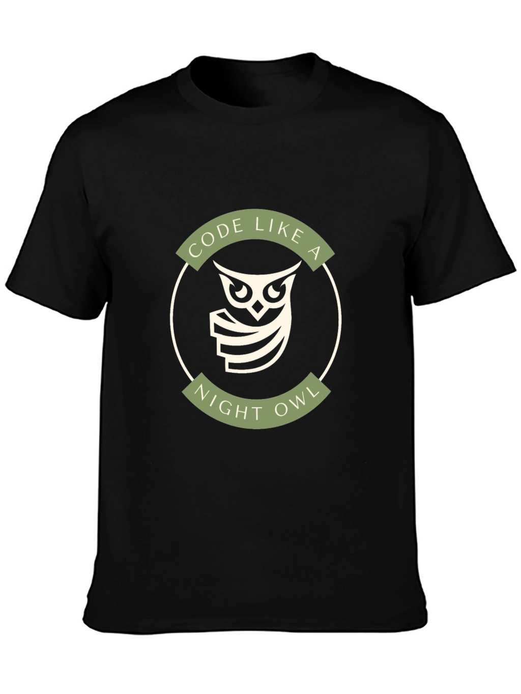 Code Like a Night Owl T-Shirt - Programmer Gift