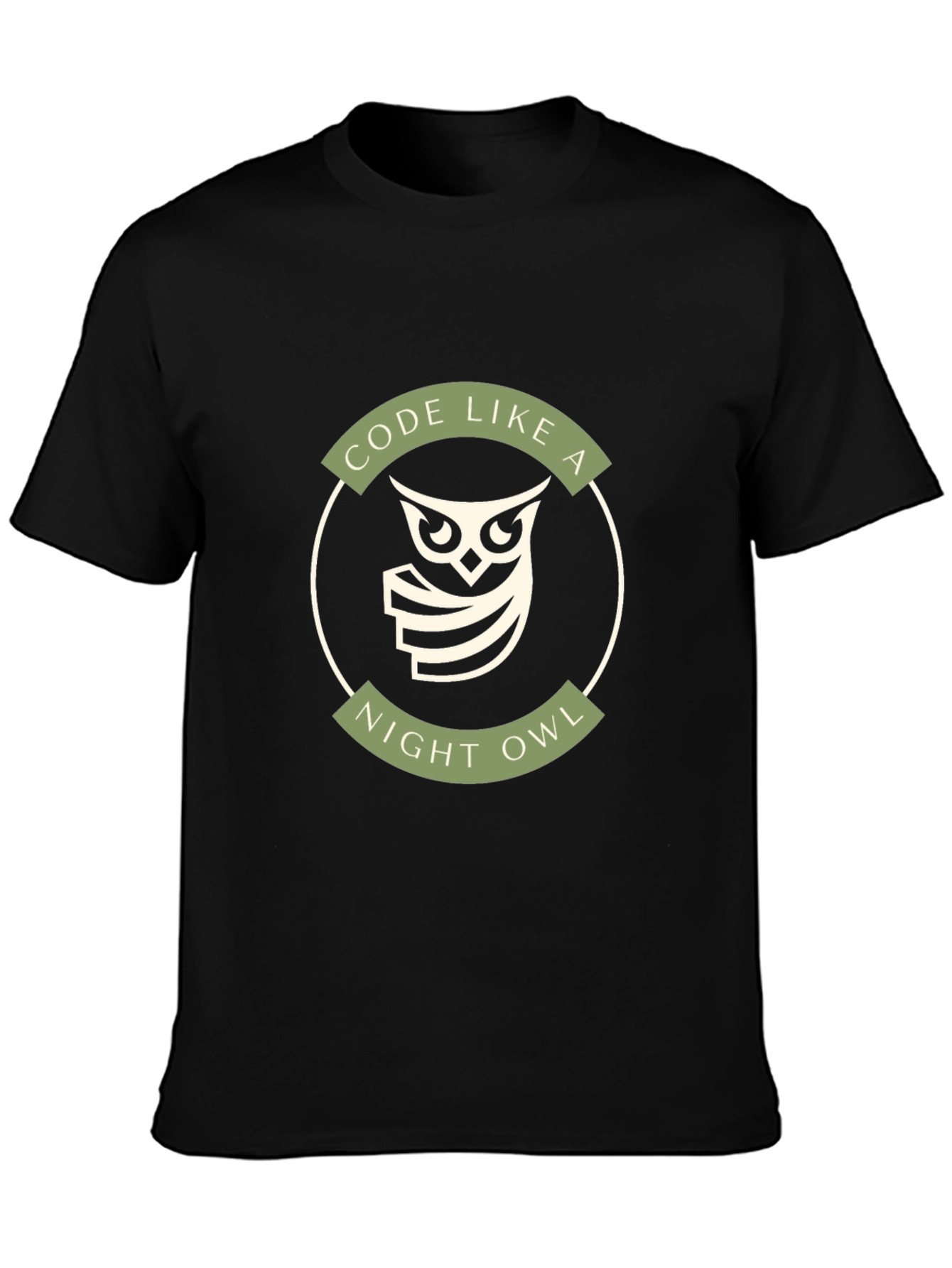 Code Like a Night Owl T-Shirt - Programmer Gift