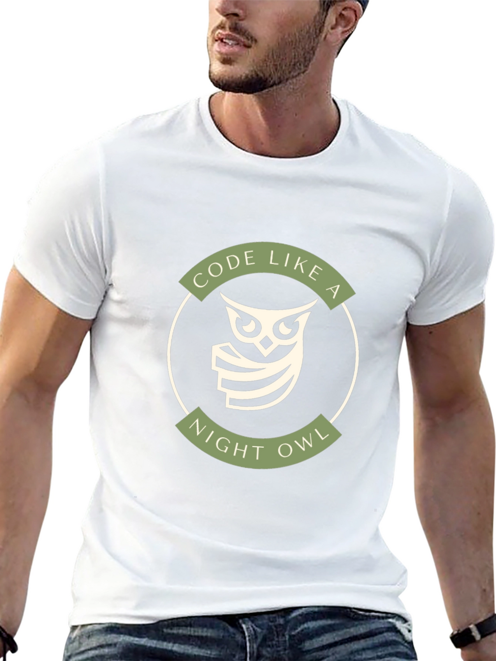Code Like a Night Owl T-Shirt - Programmer Gift