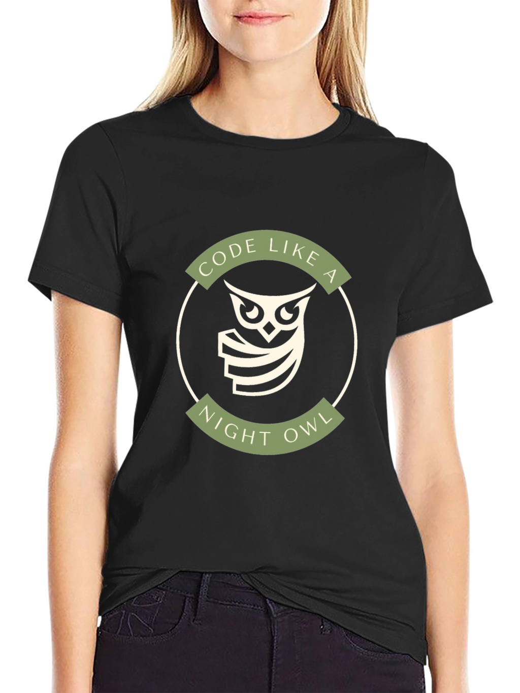 Code Like a Night Owl T-Shirt - Programmer Gift