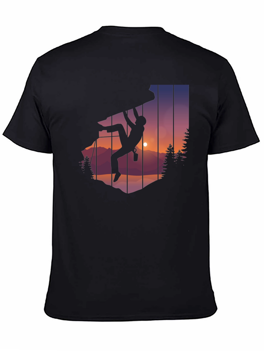 Climbing Silhouette Graphic Tee - Adventure T-Shirt