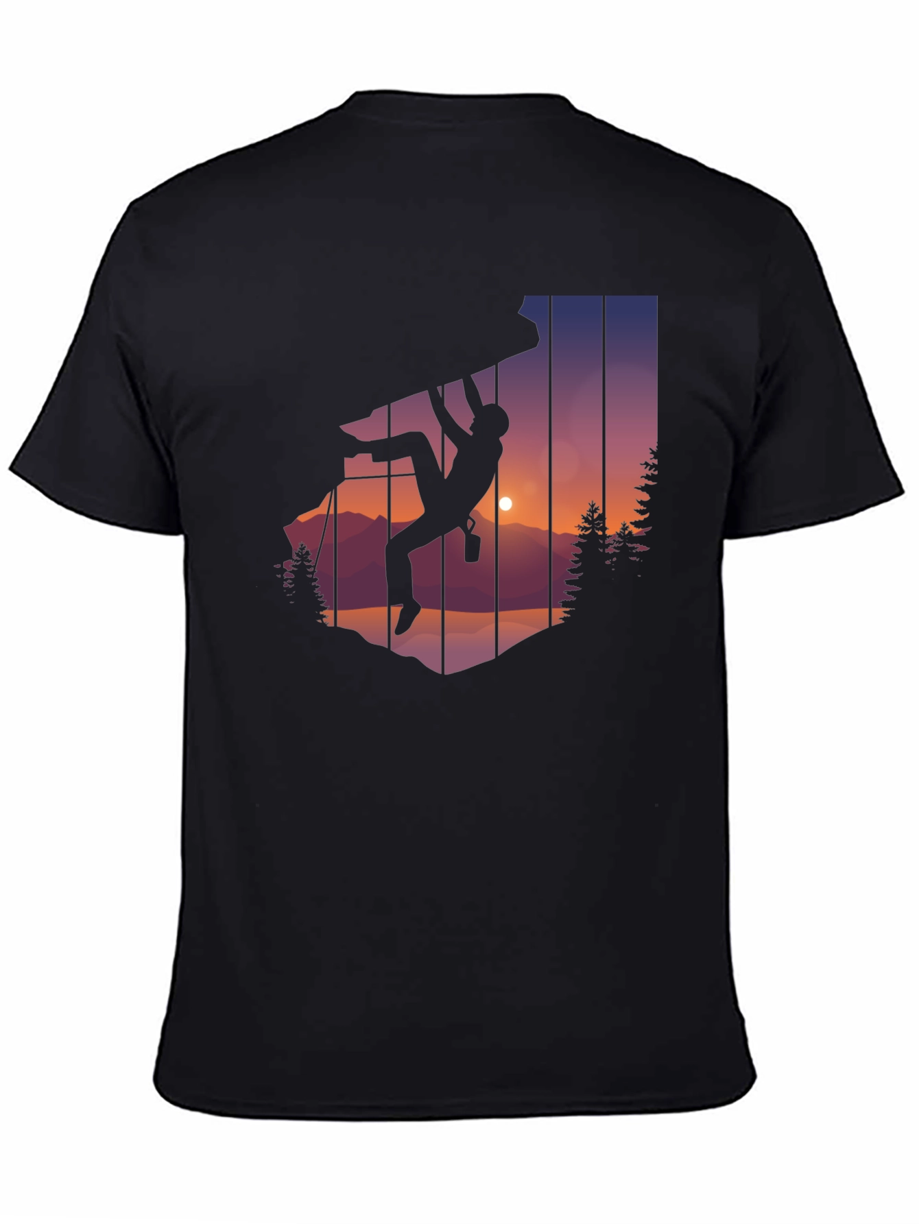 Climbing Silhouette Graphic Tee - Adventure T-Shirt