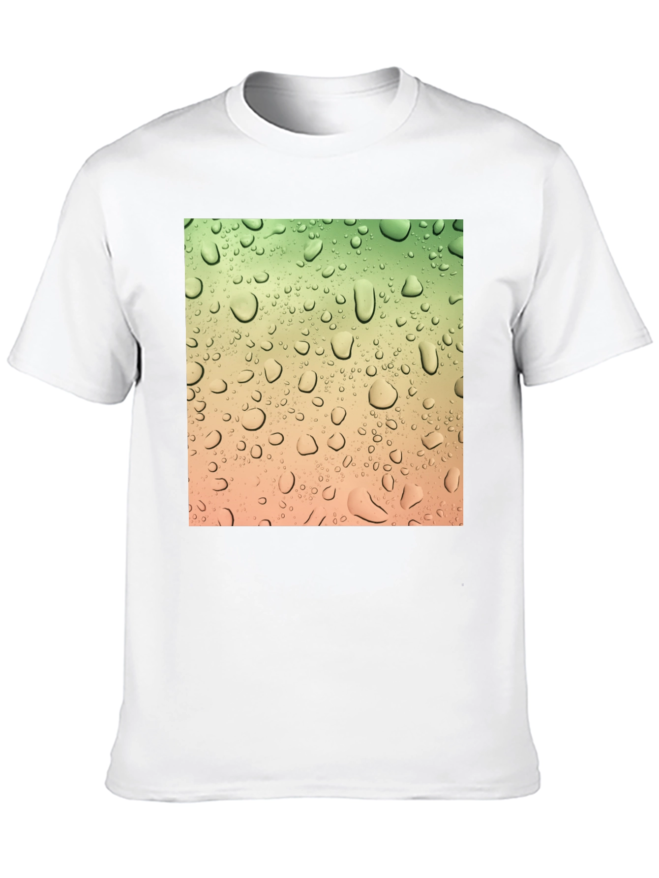 Raindrop Graphic T-Shirt - Modern Water Drop Design