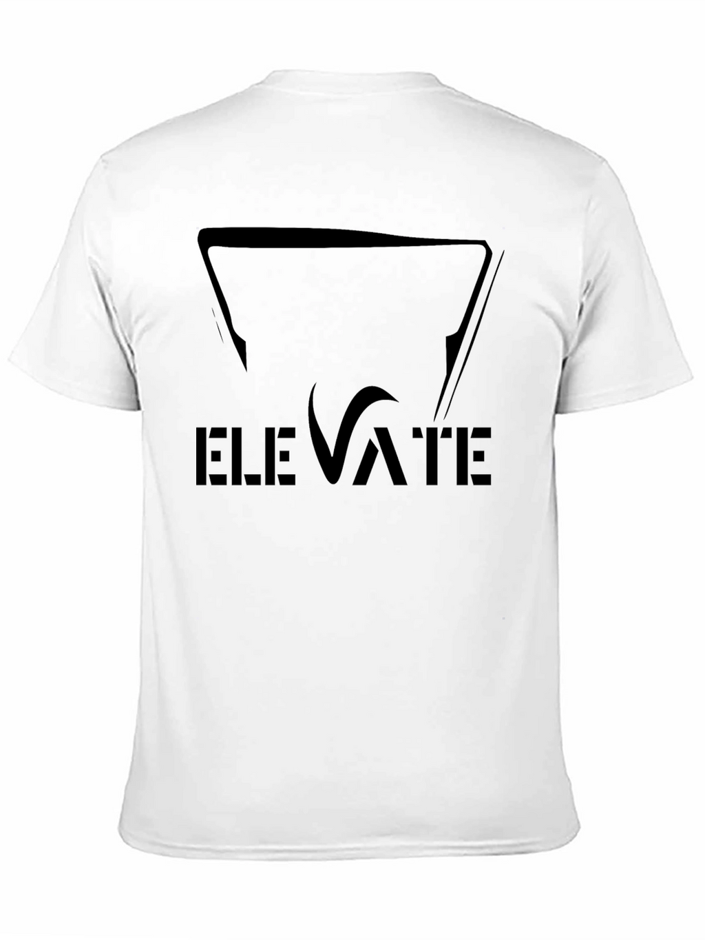 Elevate Black Graphic Tee - Stylish Mens T-Shirt