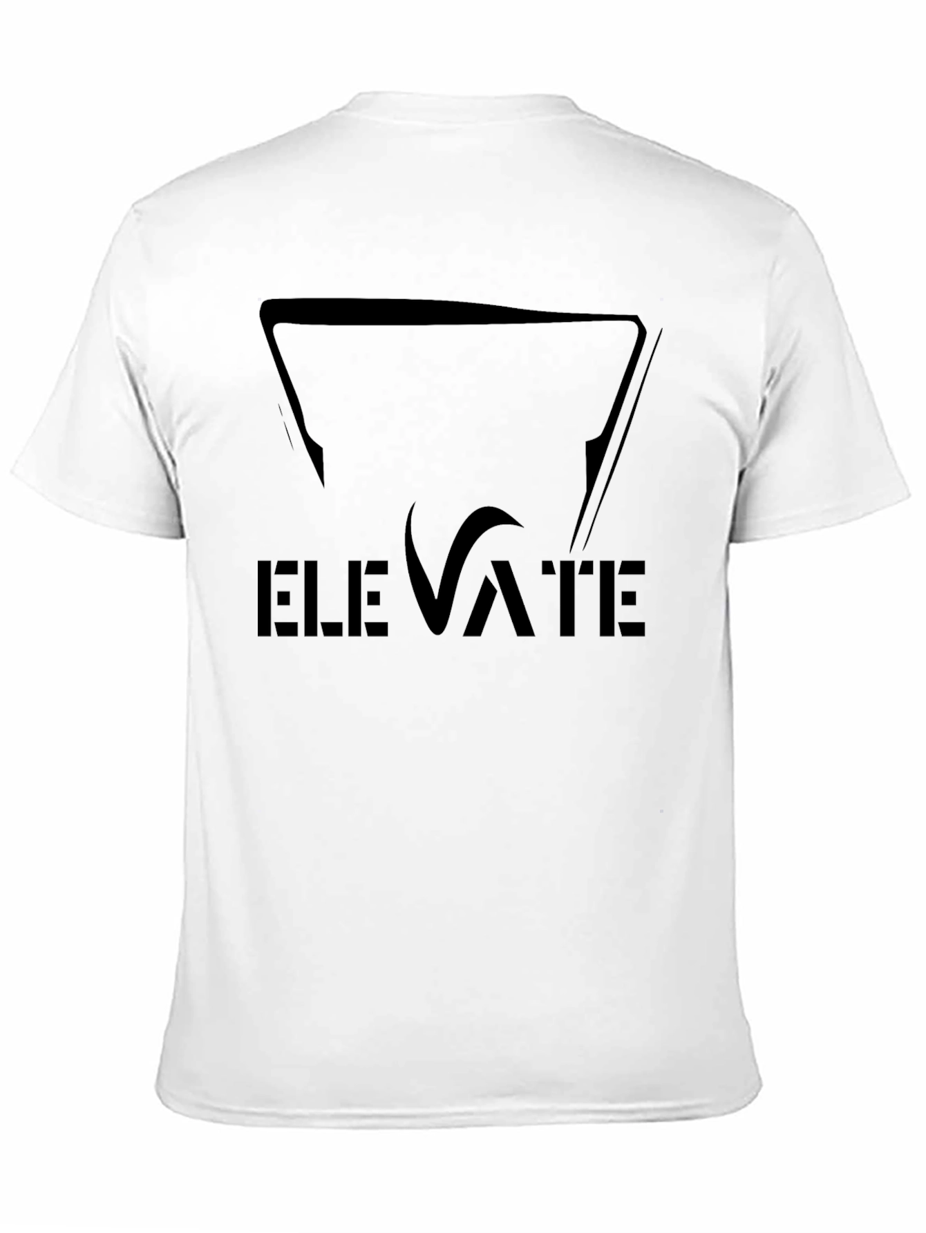 Elevate Black Graphic Tee - Stylish Mens T-Shirt