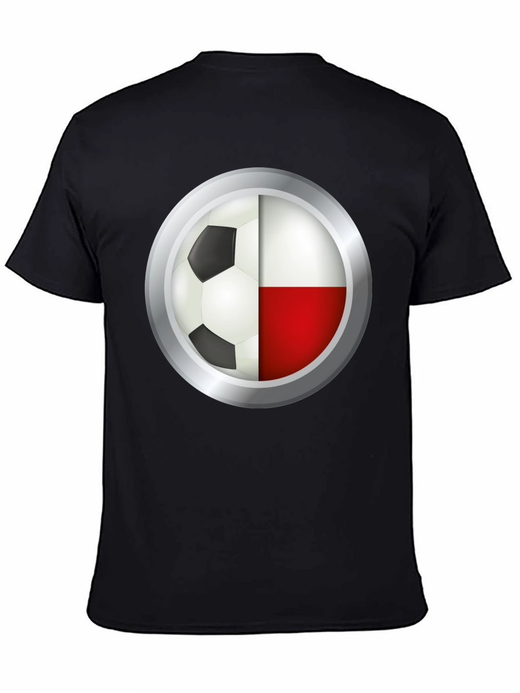 Poland Soccer Ball T-Shirt - Polish Flag Football Tee