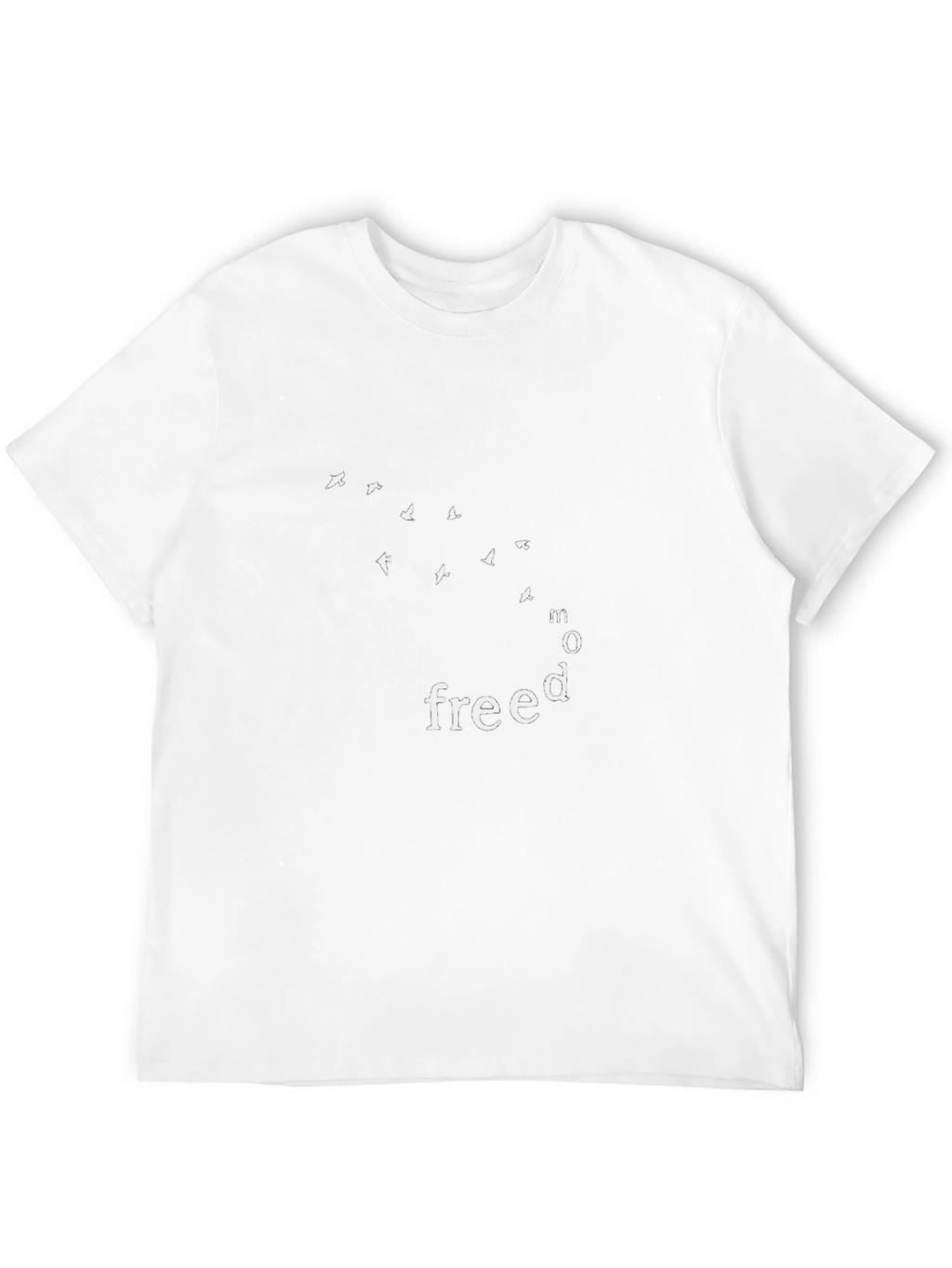 Freedom Birds Graphic Tee - Casual Cotton Comfort
