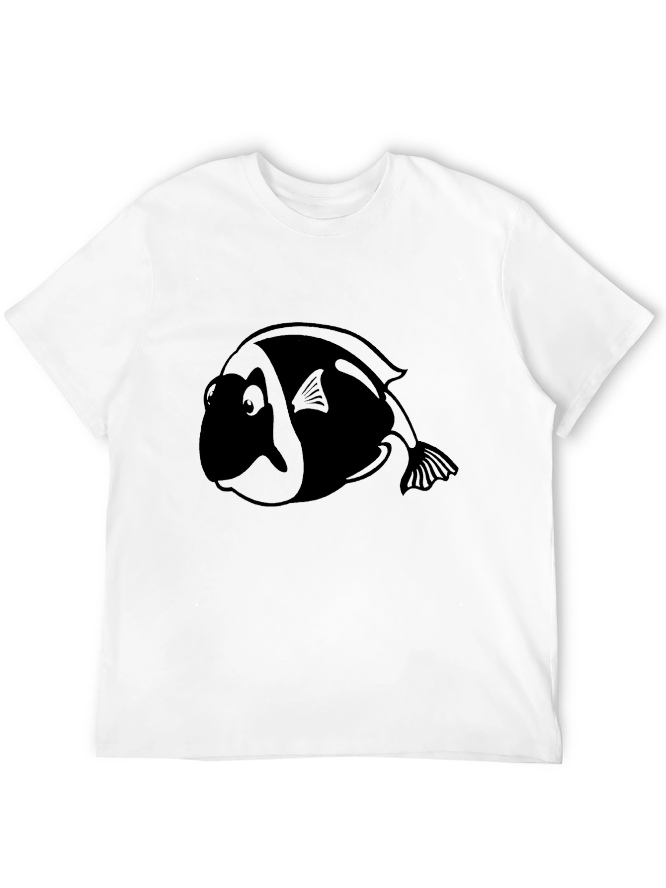 Black Fish Graphic Tee - Casual Comfort