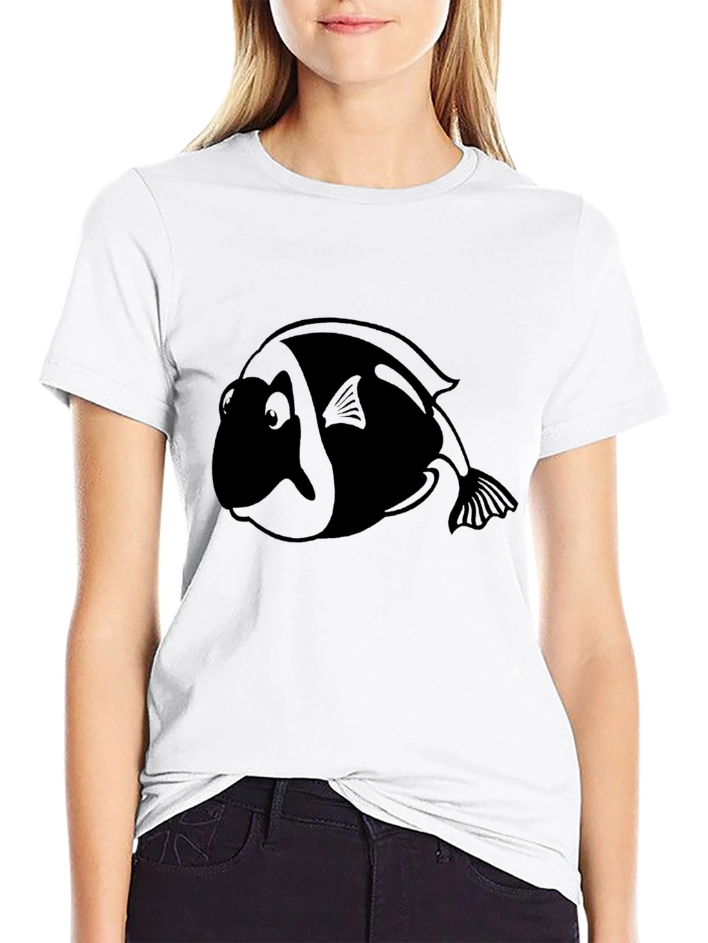 Black Fish Graphic Tee - Casual Comfort