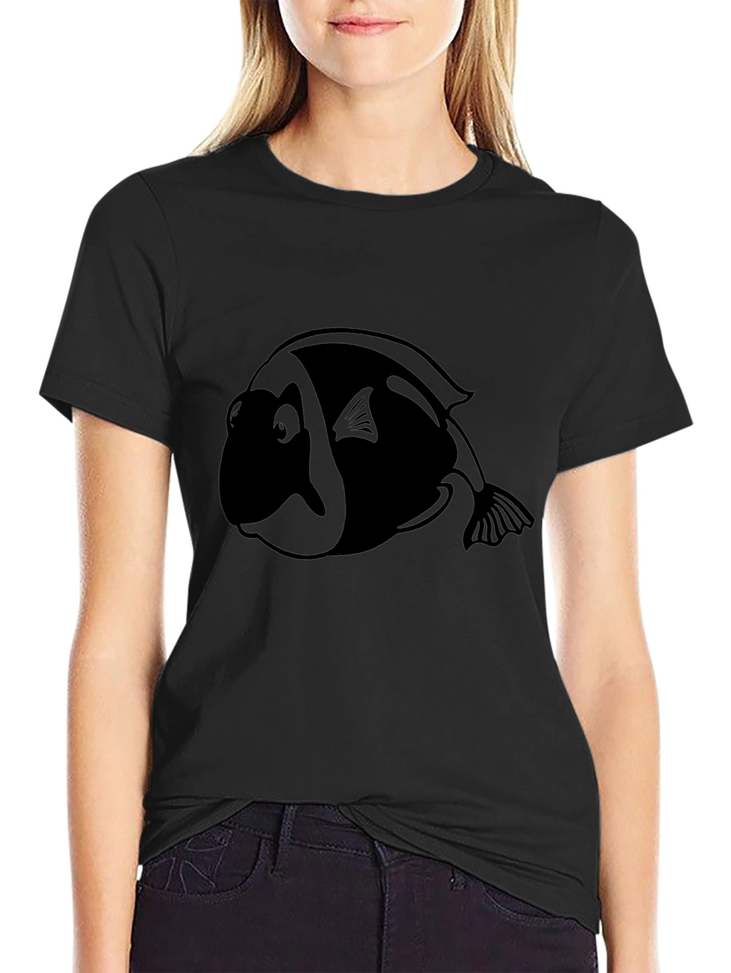 Black Fish Graphic Tee - Casual Comfort