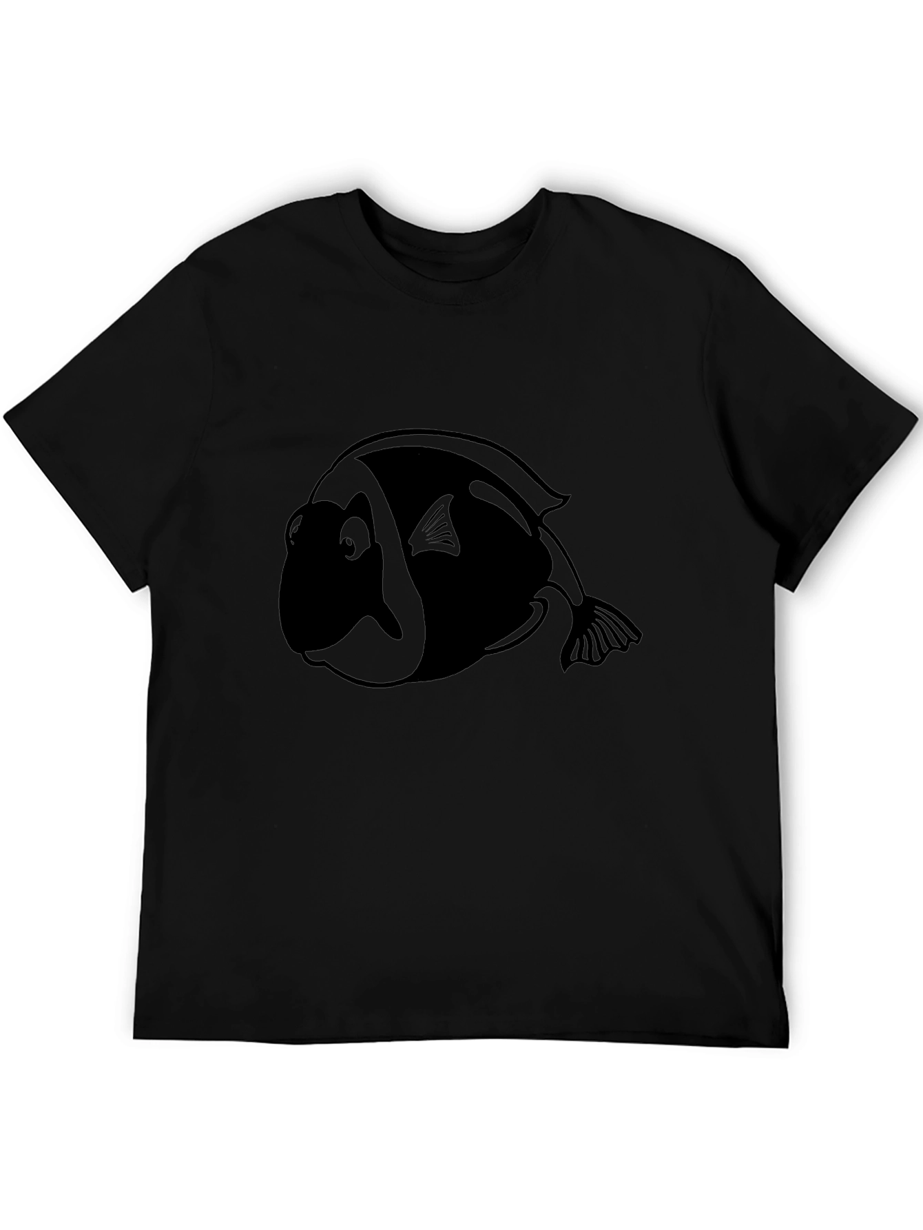 Black Fish Graphic Tee - Casual Comfort
