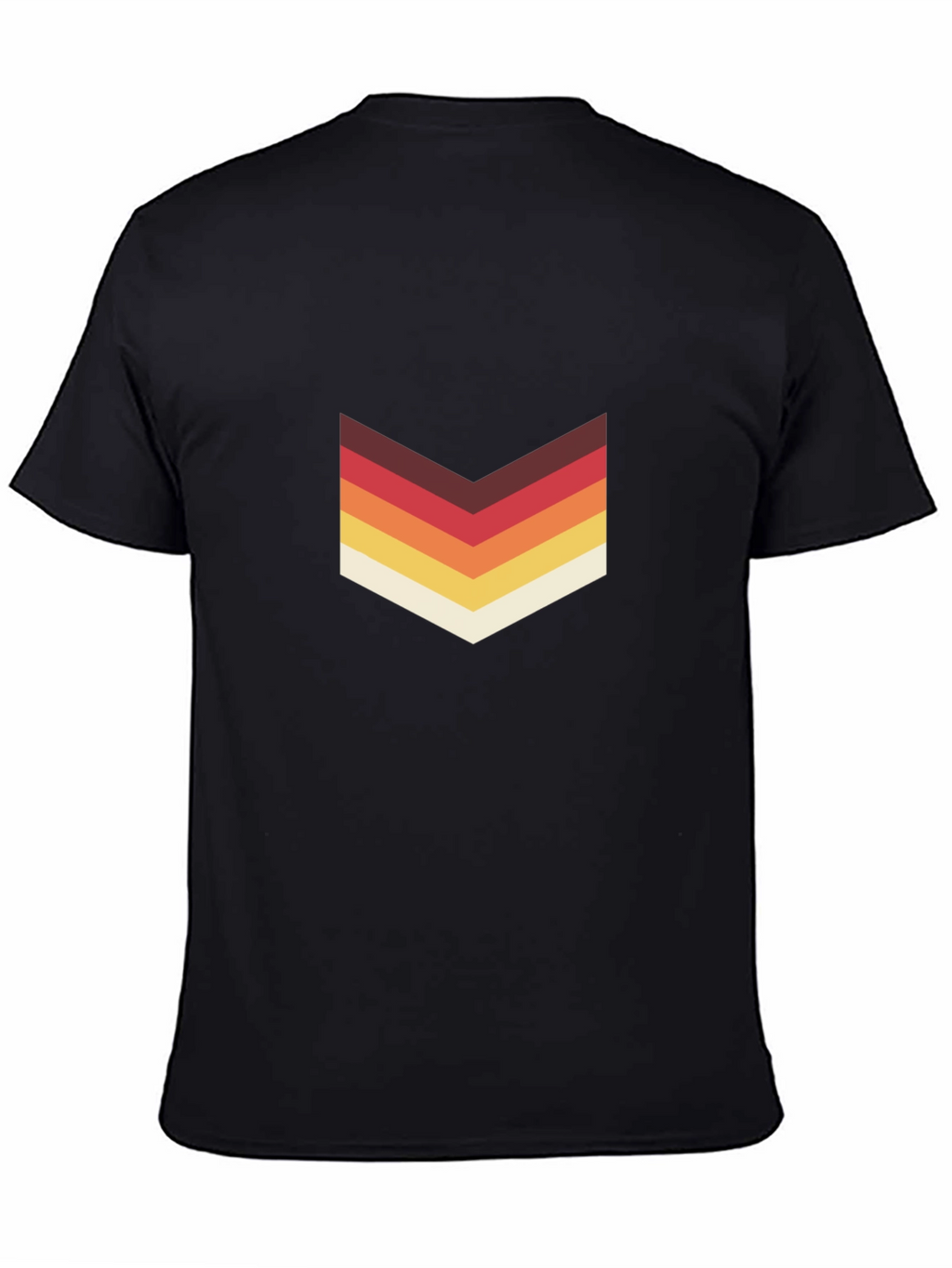Retro Chevron Graphic Tee - Stylish Casual Wear