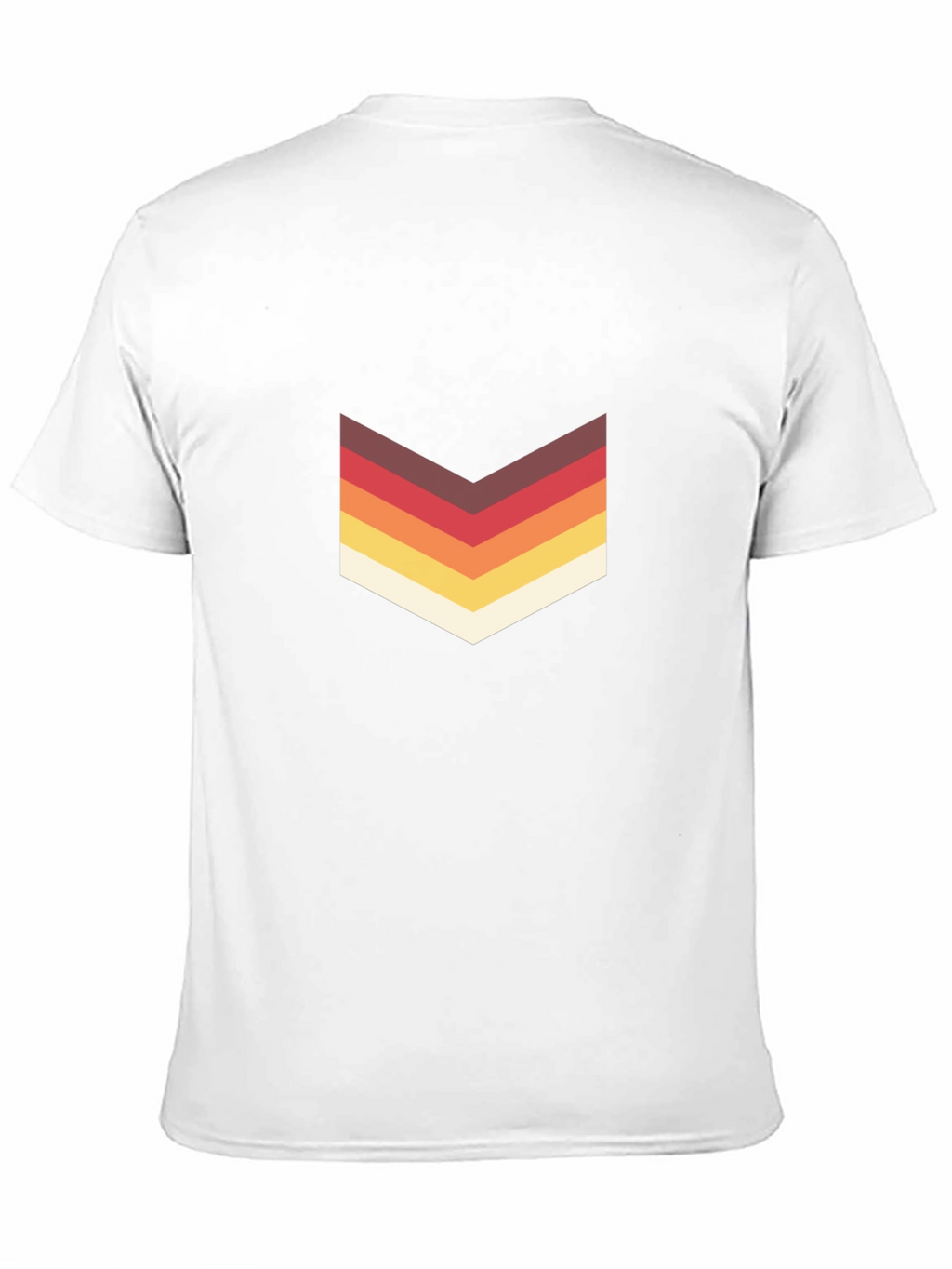 Retro Chevron Graphic Tee - Stylish Casual Wear
