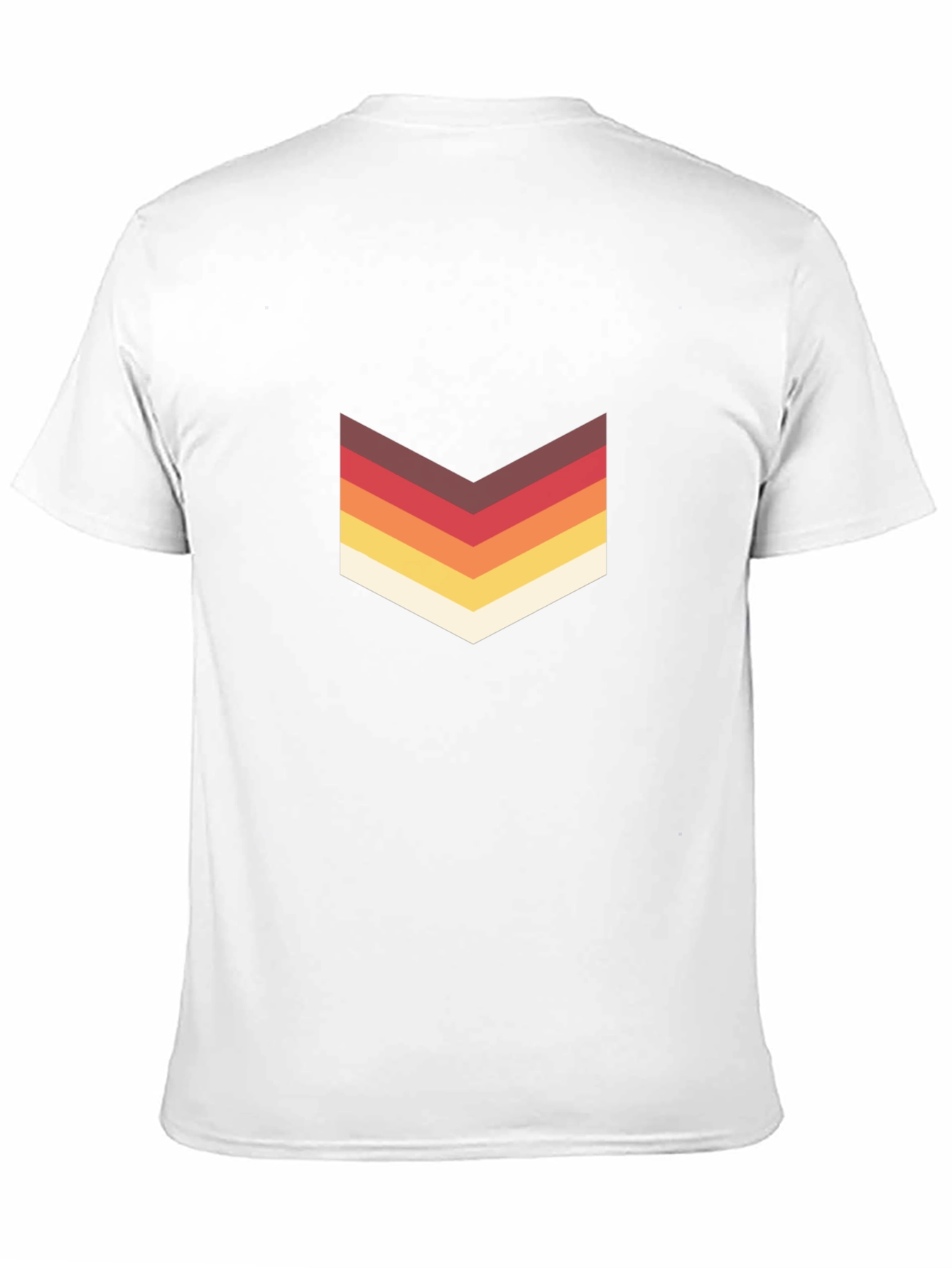 Retro Chevron Graphic Tee - Stylish Casual Wear