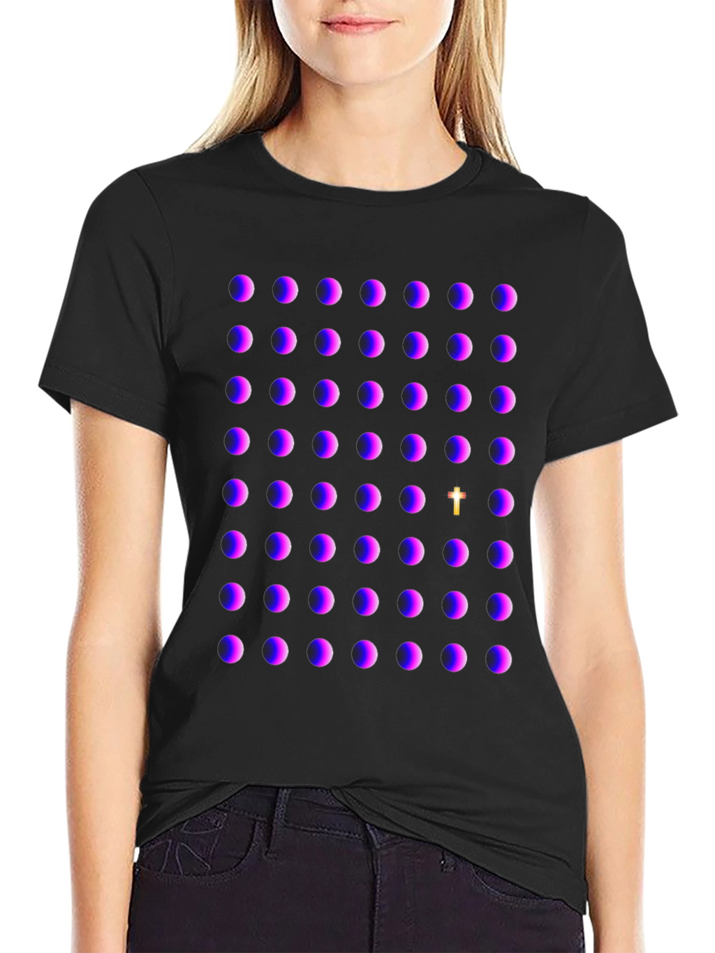 Unique Pattern Tee - Spiritual Cross