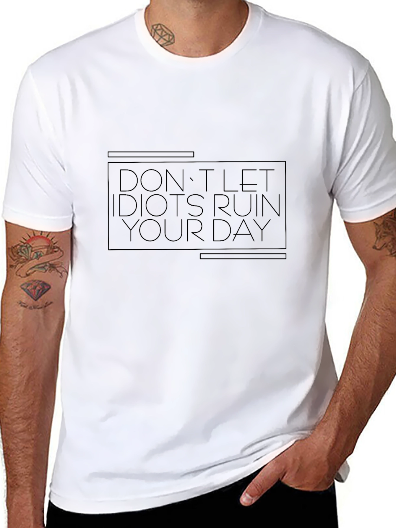Dont Let Idiots Ruin Your Day Graphic Tee