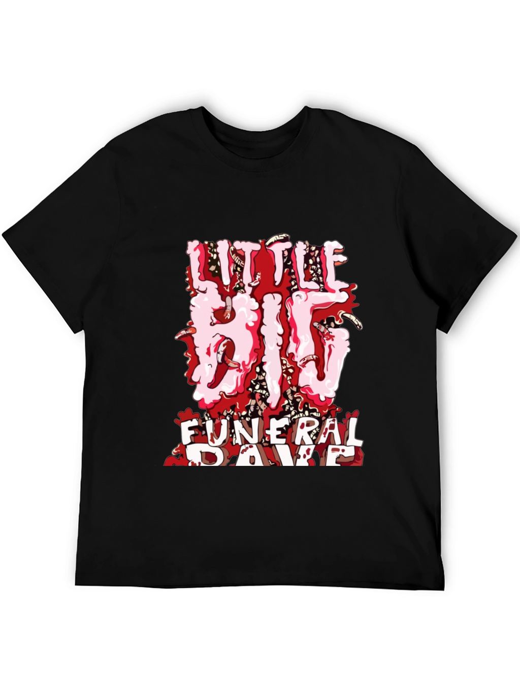 Little Big Funeral Rave Black T-Shirt