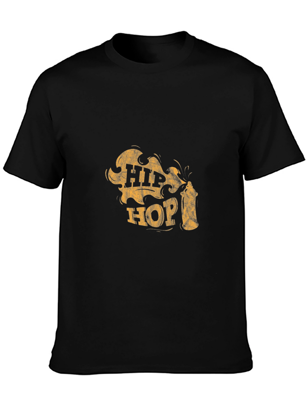 Hip Hop Graphic Tee - Black
