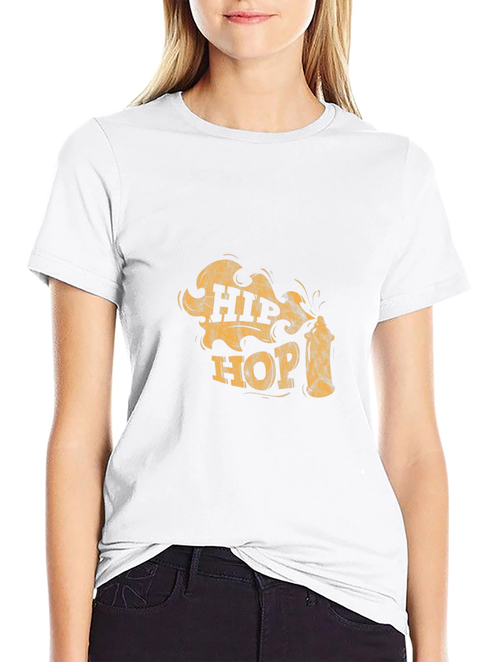 Hip Hop Graphic Tee - Black
