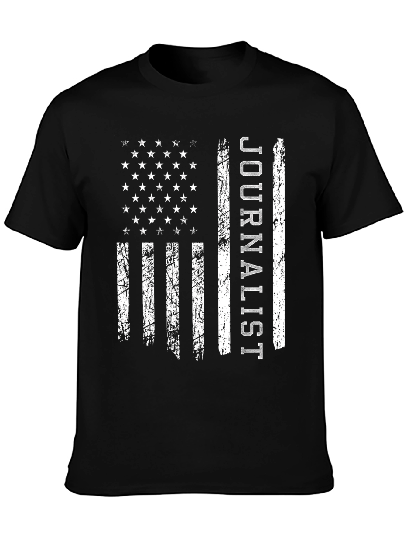 Journalist American Flag Graphic T-Shirt