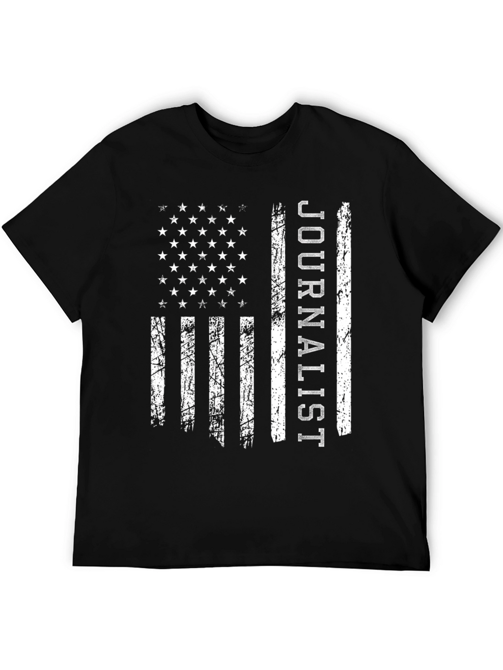 Journalist American Flag Graphic T-Shirt