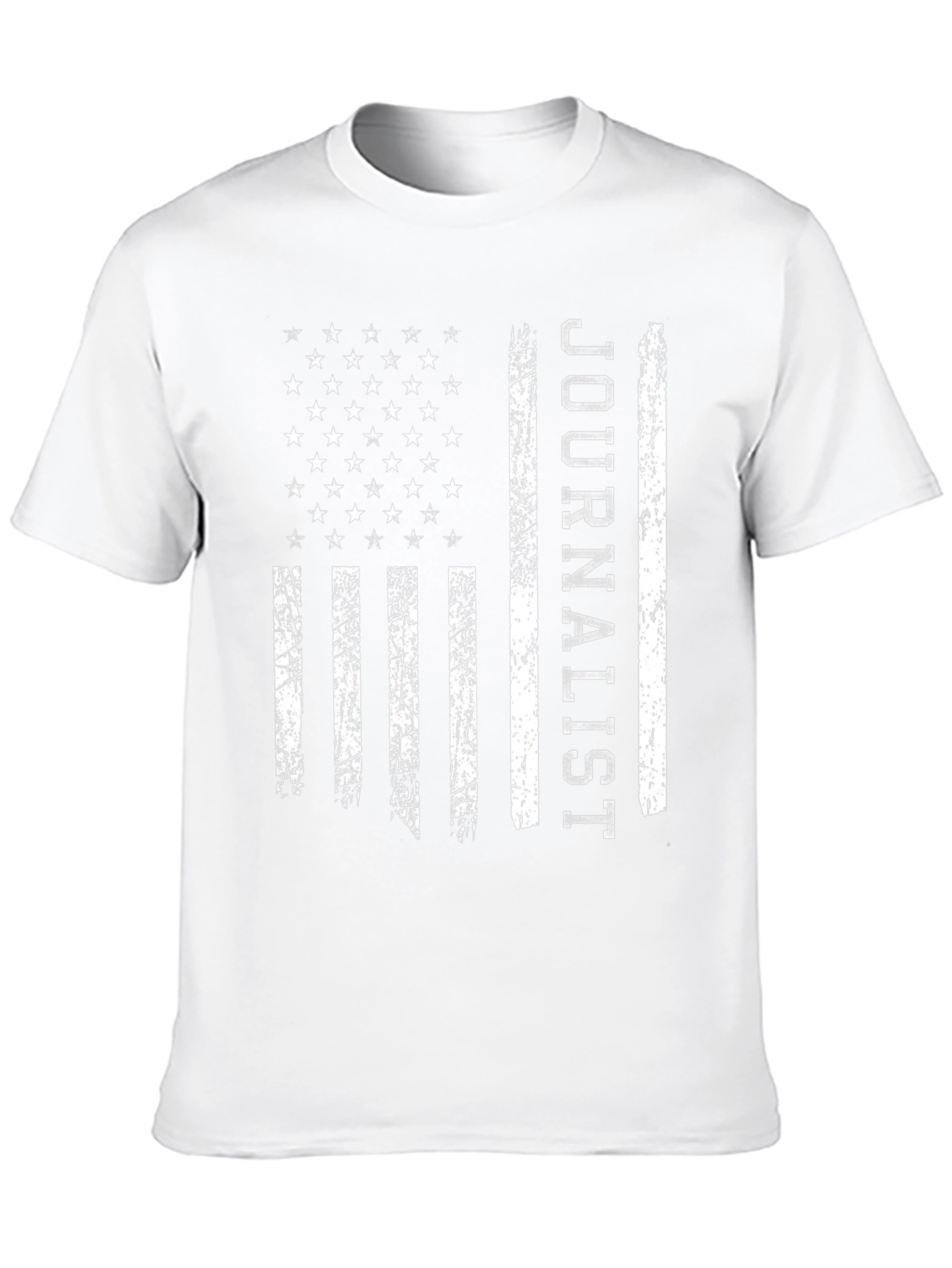 Journalist American Flag Graphic T-Shirt